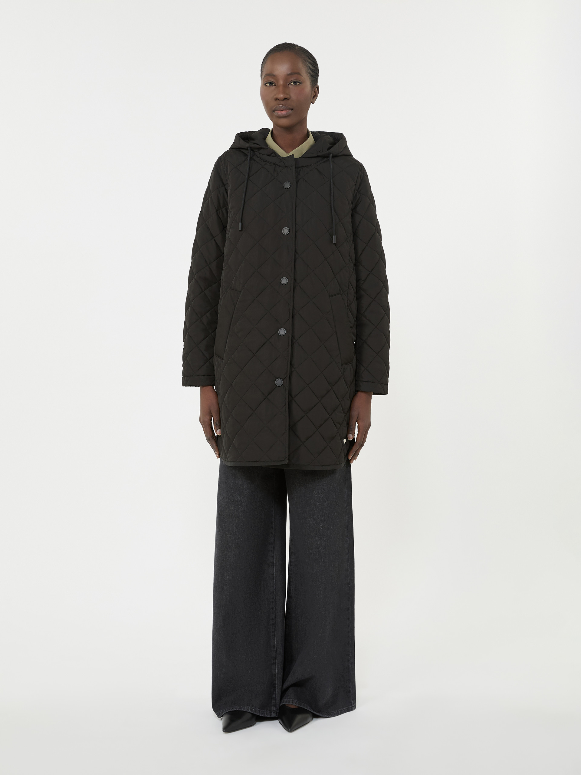 Water-repellent fabric padded parka - BLACK - Weekend Max Mara - 2