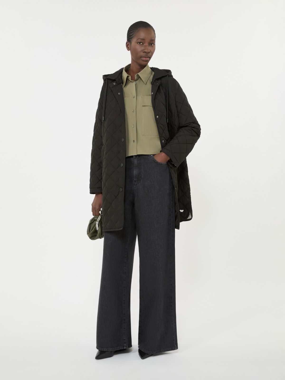 Parka imbottito in tessuto antigoccia - NERO - Weekend