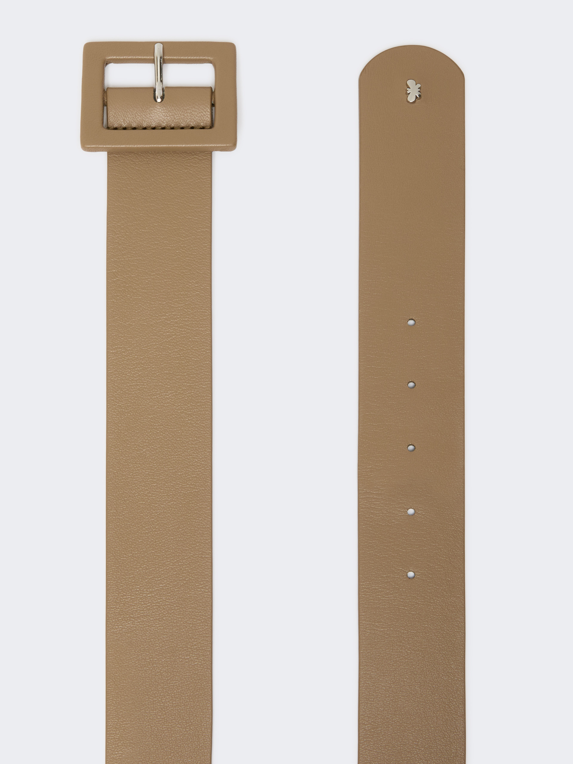 Shiny Nappa leather belt - TURTLEDOVE - Weekend Max Mara - 2