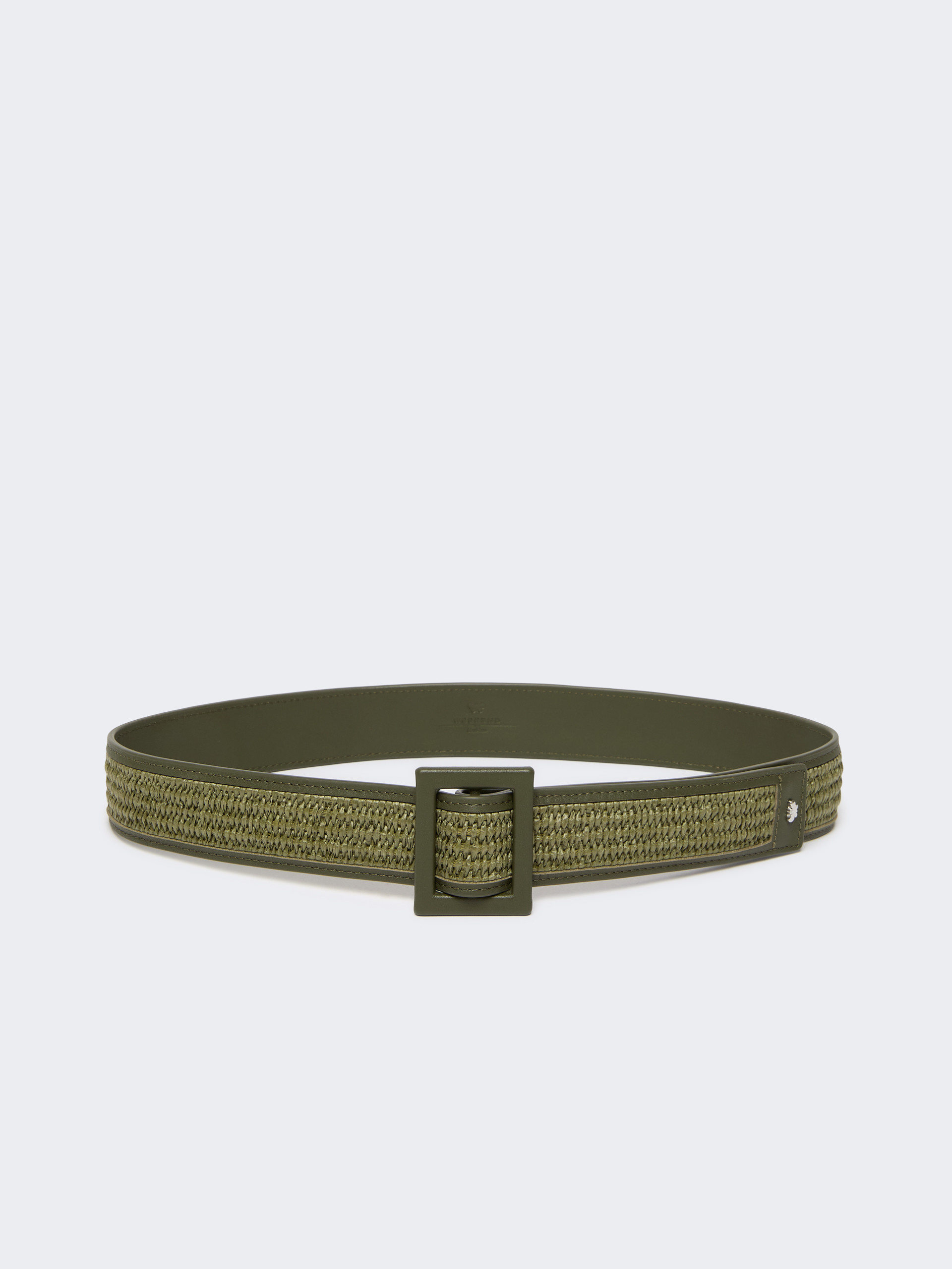 Raffia effect belt - SAGE GREEN - Weekend Max Mara