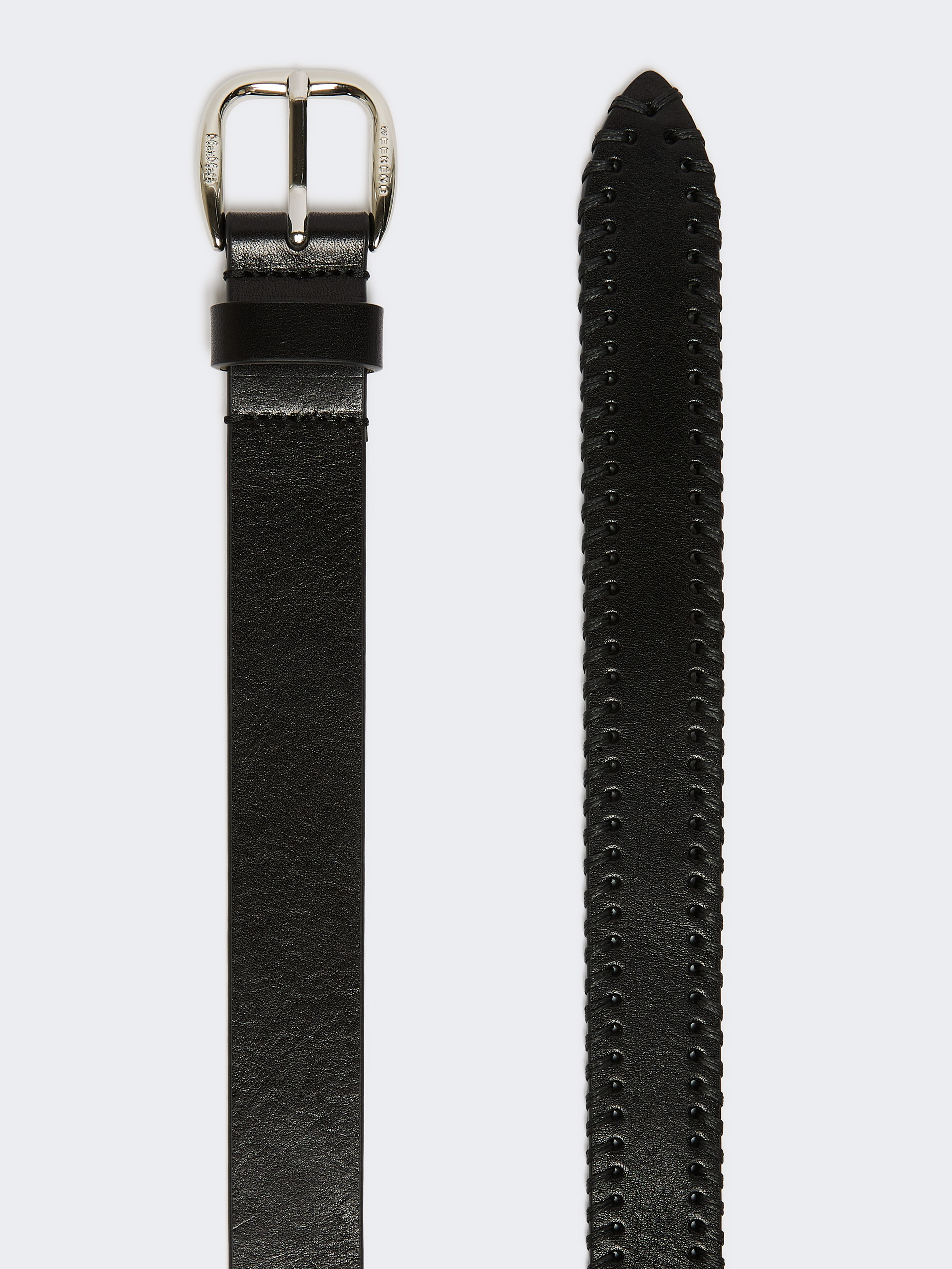 Leather belt with tip - BLACK - Weekend Max Mara - 2