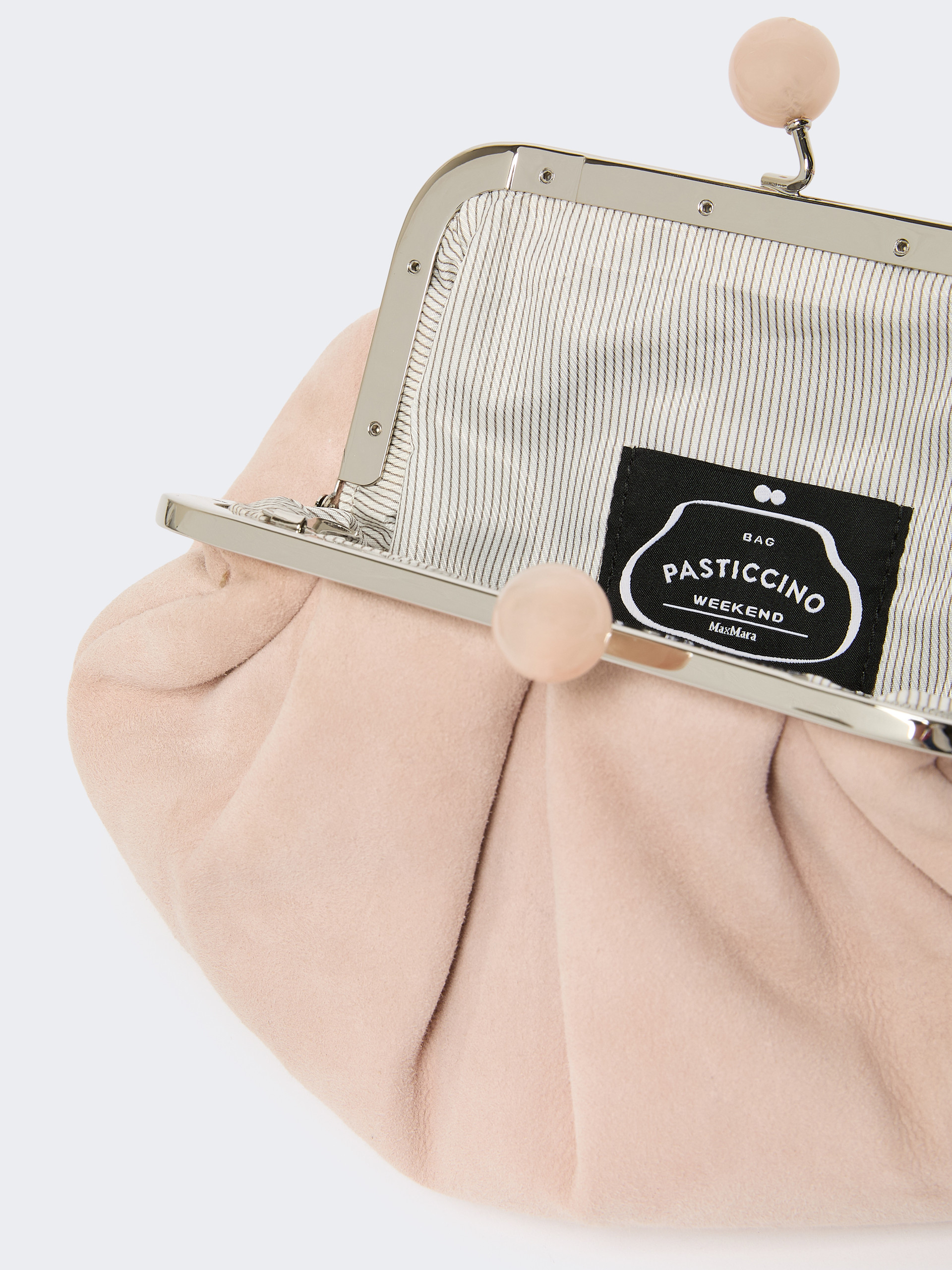 Small suede Pasticcino Bag - POWDER - Weekend Max Mara - 6