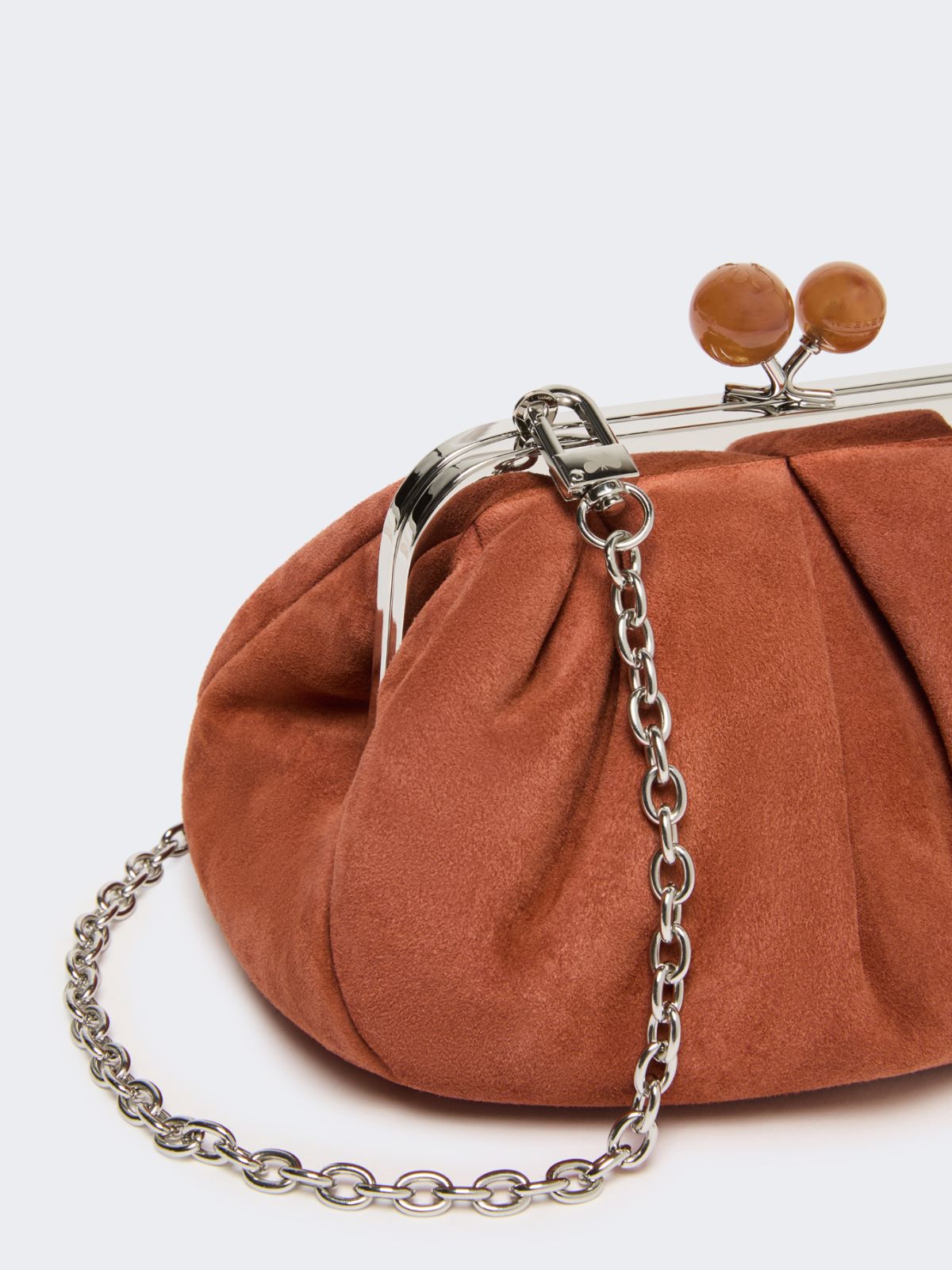 Small suede Pasticcino Bag - BROWN - Weekend - 4