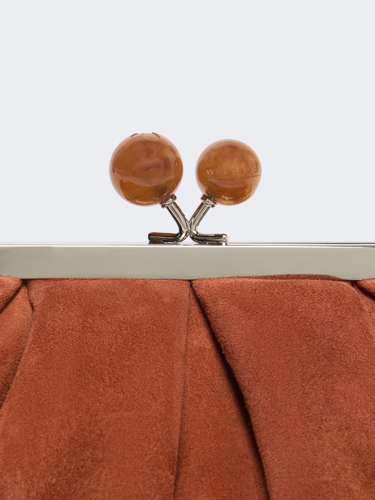 Small suede Pasticcino Bag - BROWN - Weekend - 5