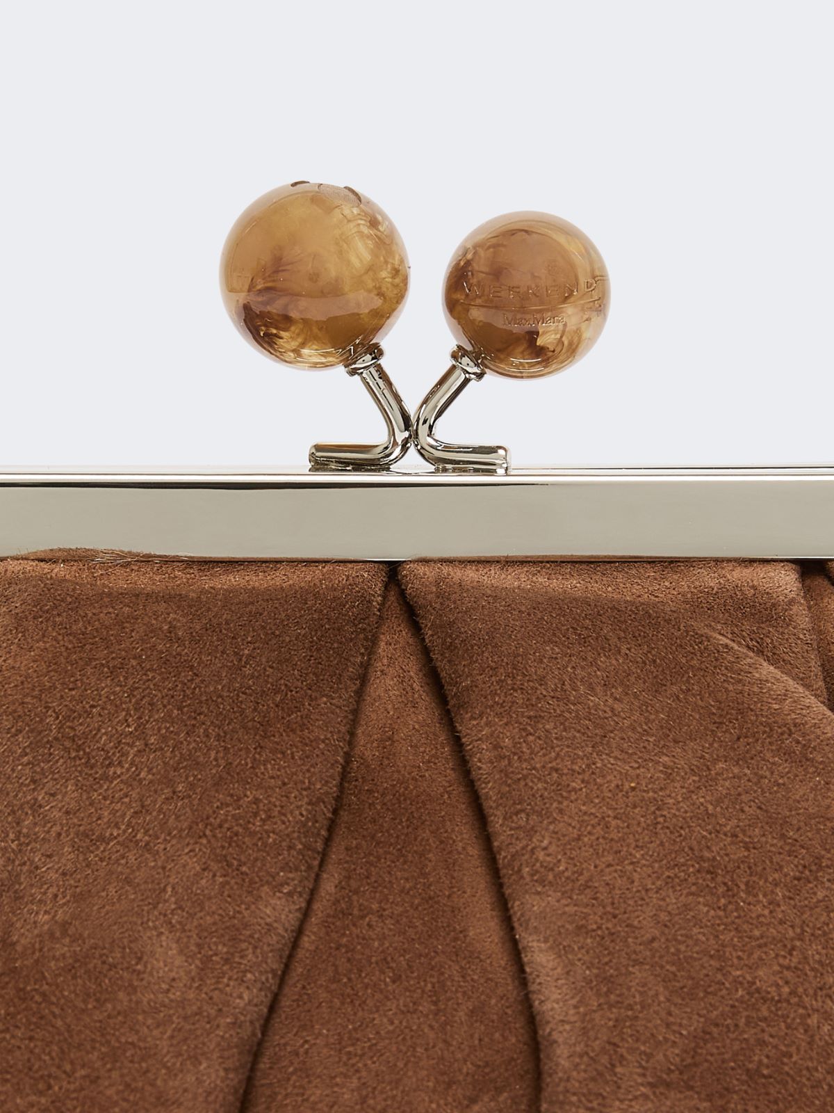 Small suede Pasticcino Bag - DARK BROWN - Weekend - 5