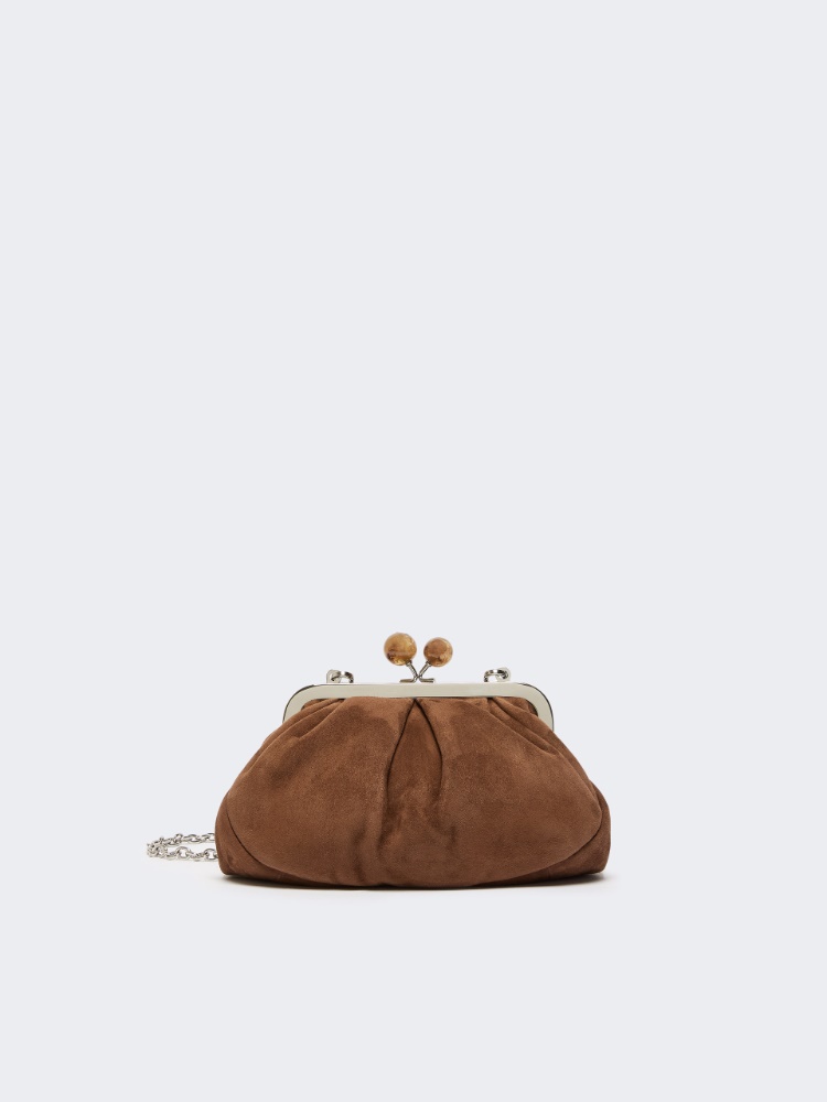 Small suede Pasticcino Bag - DARK BROWN - Weekend