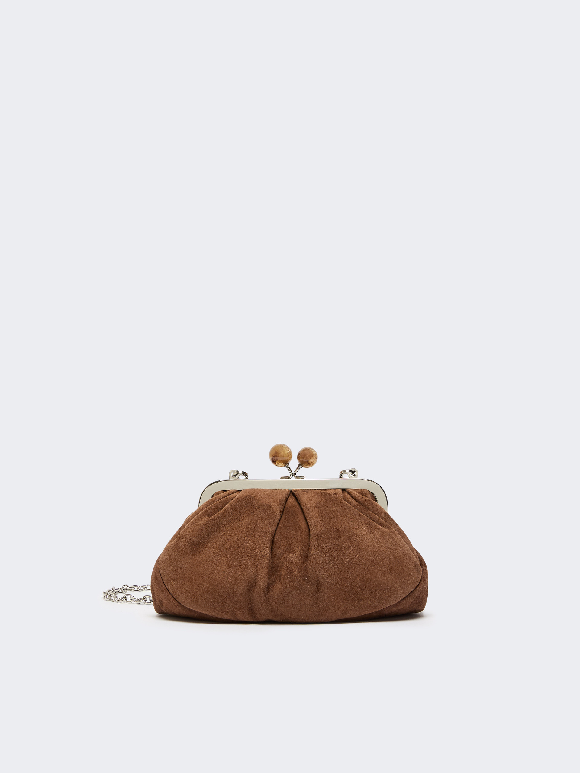 Small suede Pasticcino Bag - DARK BROWN - Weekend Max Mara