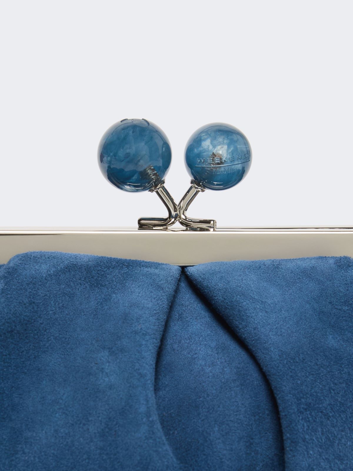 Small suede Pasticcino Bag - CORNFLOWER BLUE - Weekend - 5