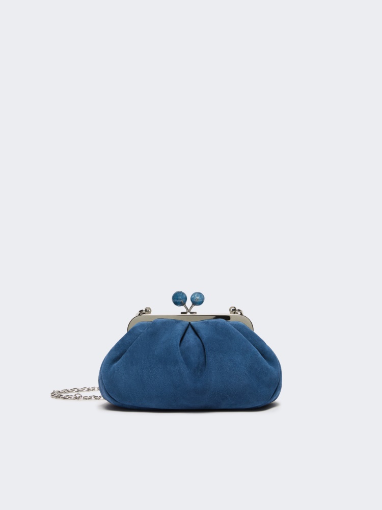 Small suede Pasticcino Bag - CORNFLOWER BLUE - Weekend