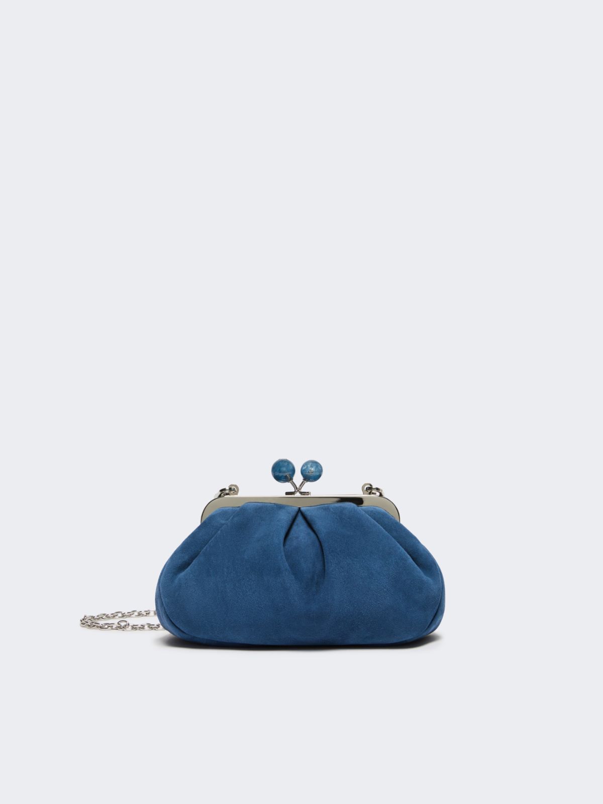 Small suede Pasticcino Bag - CORNFLOWER BLUE - Weekend