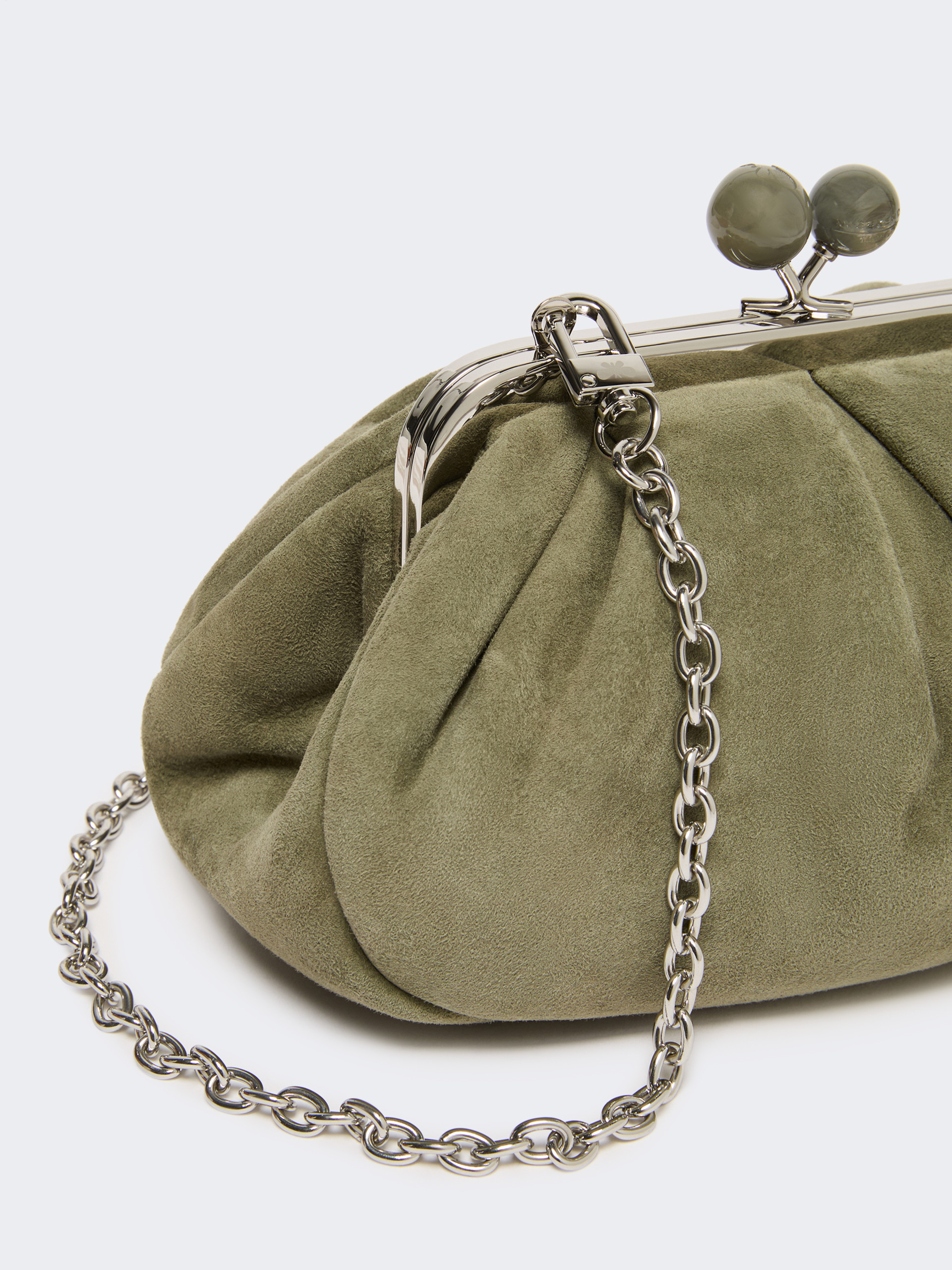 Small suede Pasticcino Bag - MUD - Weekend Max Mara - 4