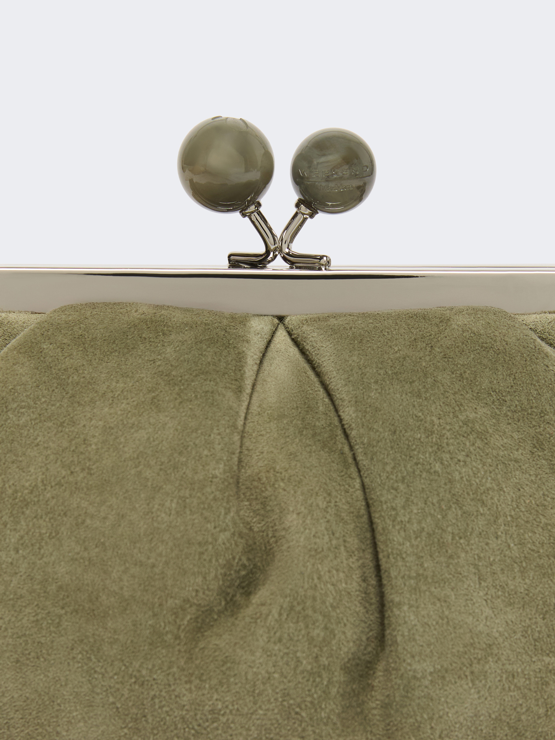 Small suede Pasticcino Bag - MUD - Weekend Max Mara - 5