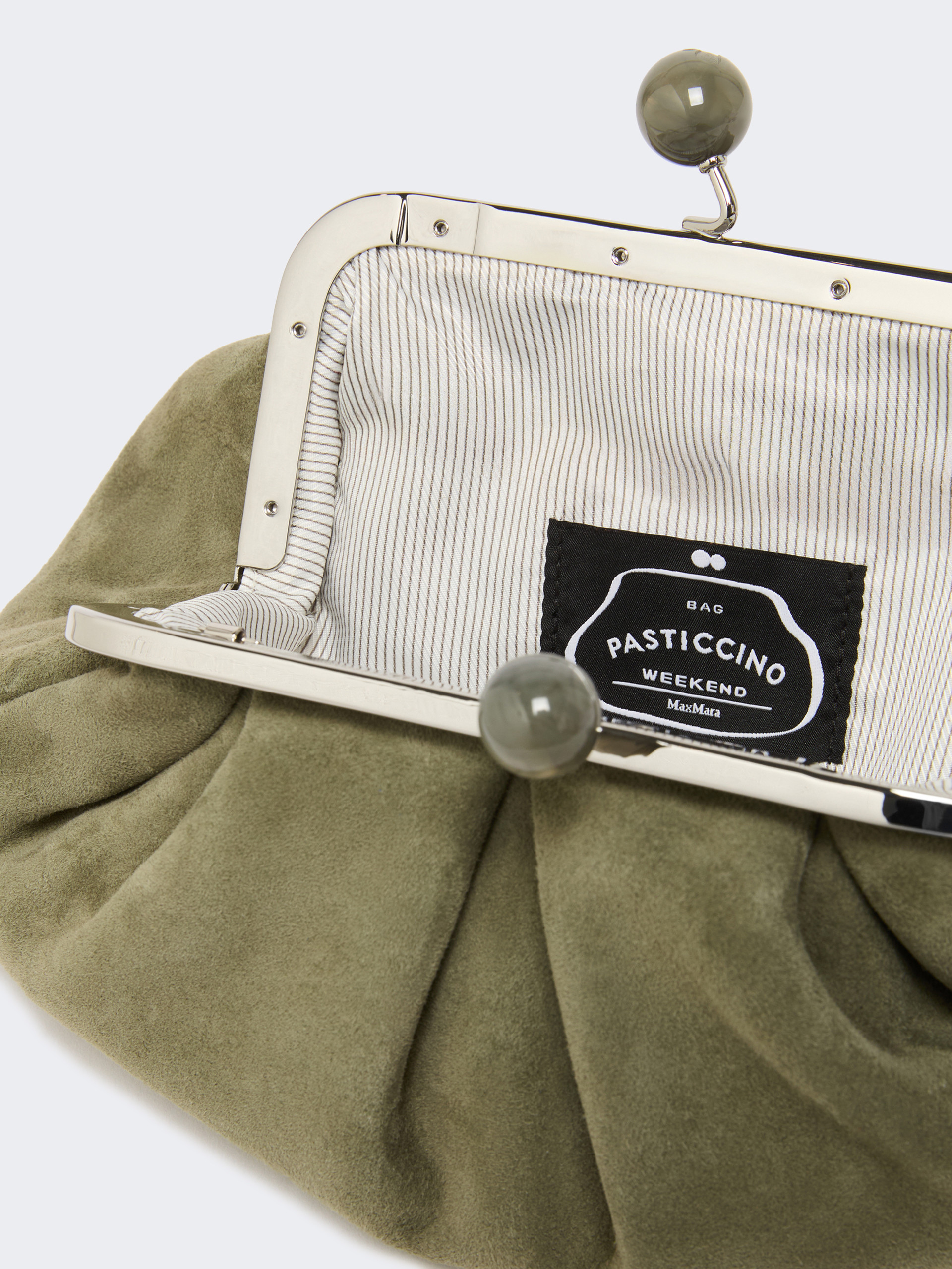 Small suede Pasticcino Bag - MUD - Weekend Max Mara - 6