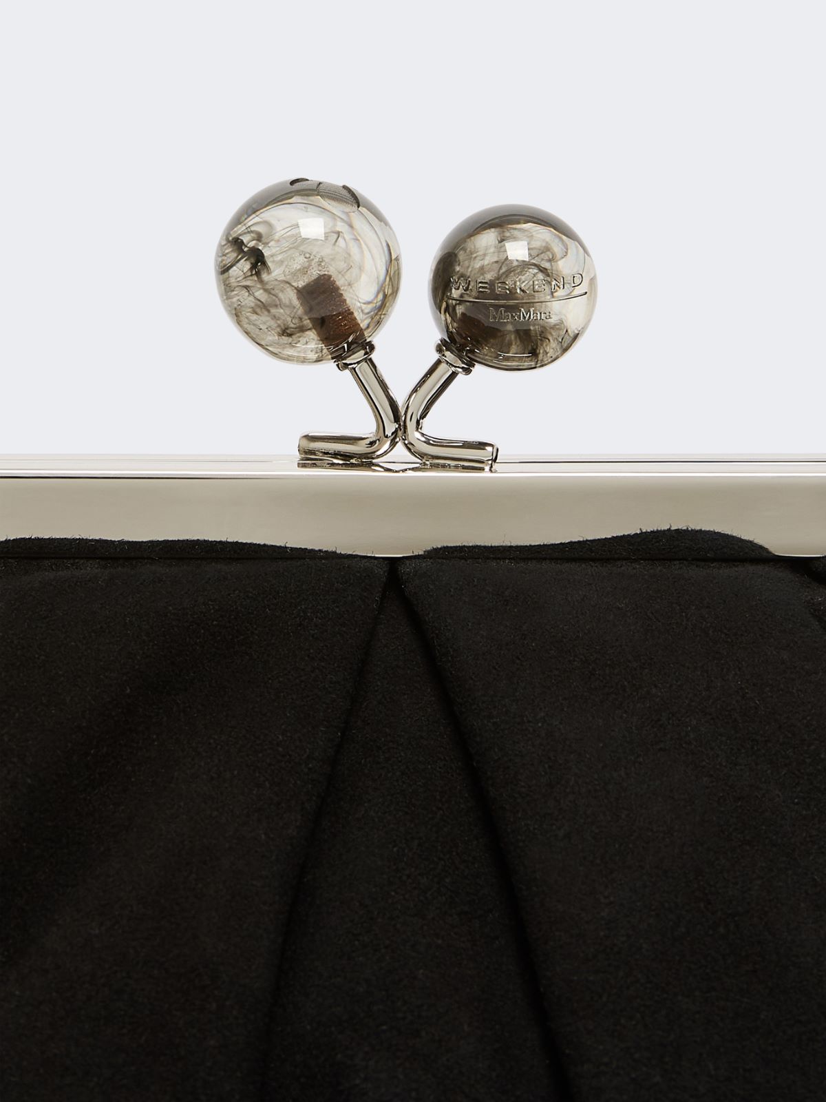 Small suede Pasticcino Bag - BLACK - Weekend - 5