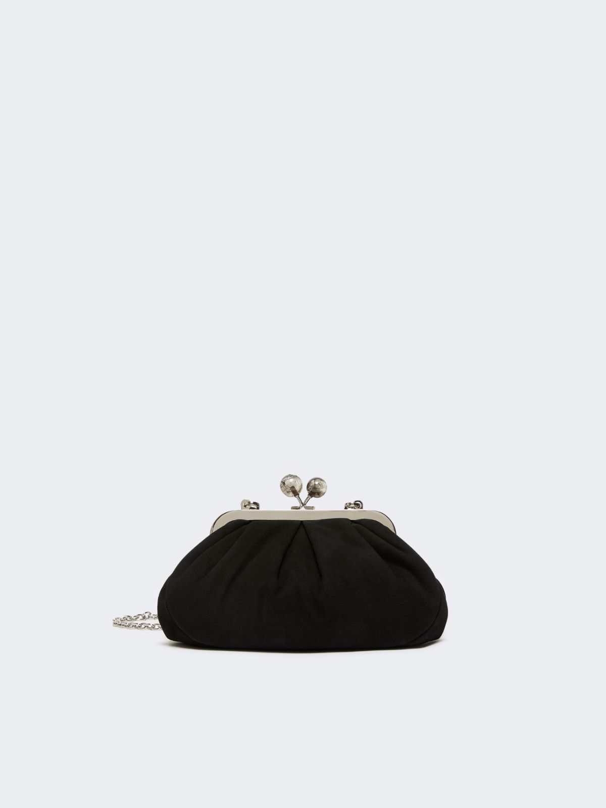 Small suede Pasticcino Bag - BLACK - Weekend