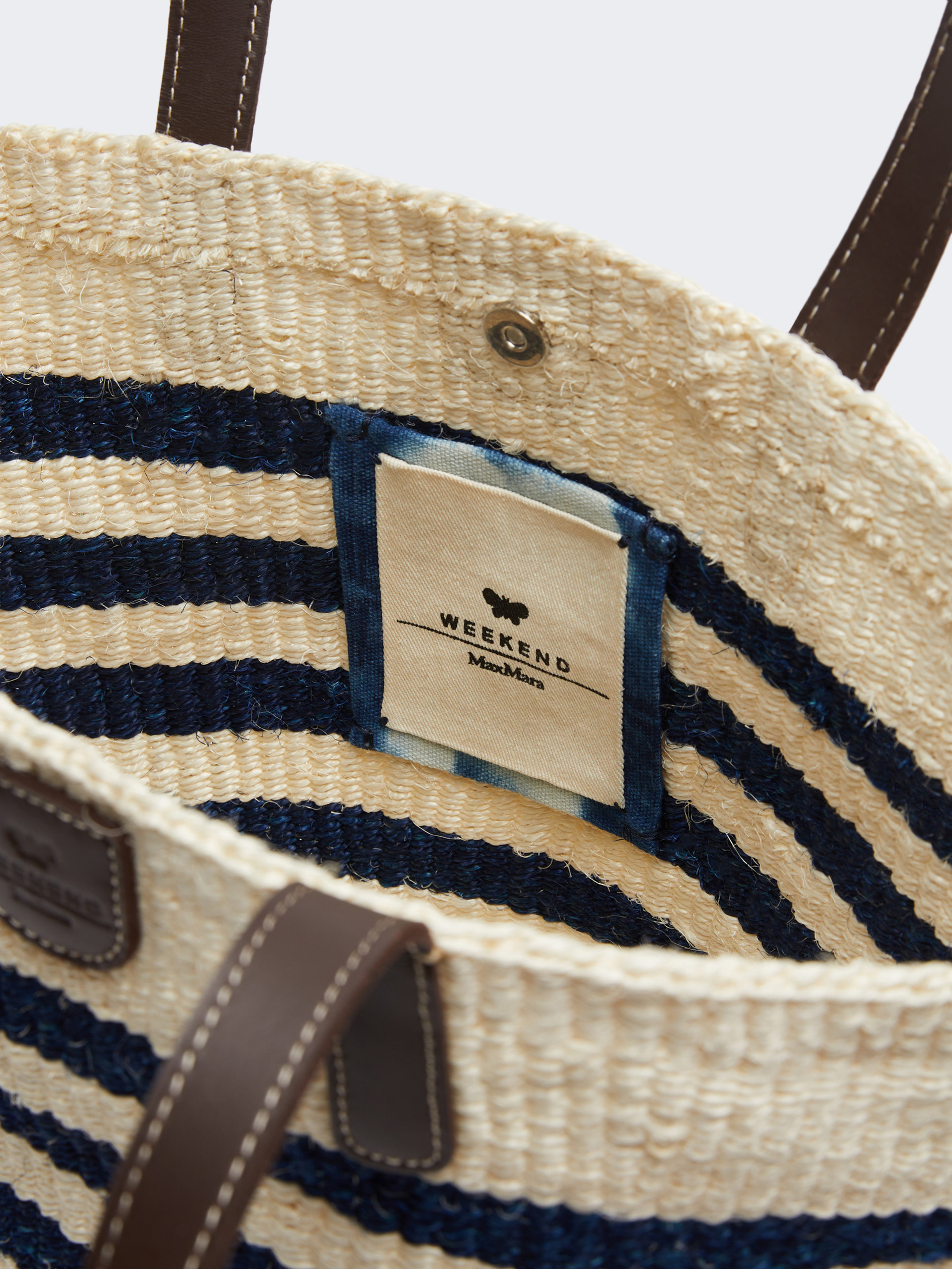 Large striped natural fibre bag - ULTRAMARINE - Weekend Max Mara - 5