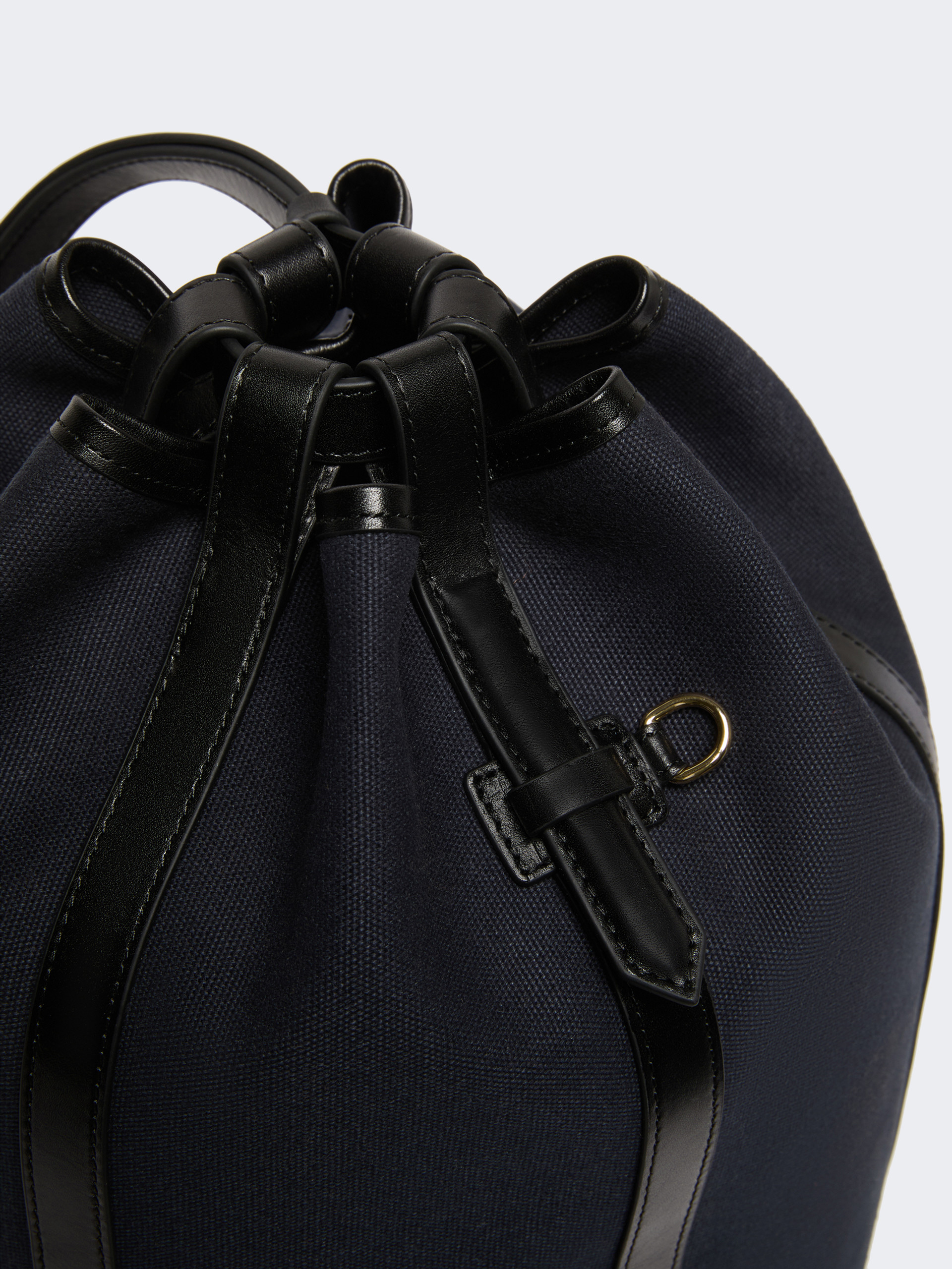 Canvas and leather backpack - ULTRAMARINE - Weekend Max Mara - 6