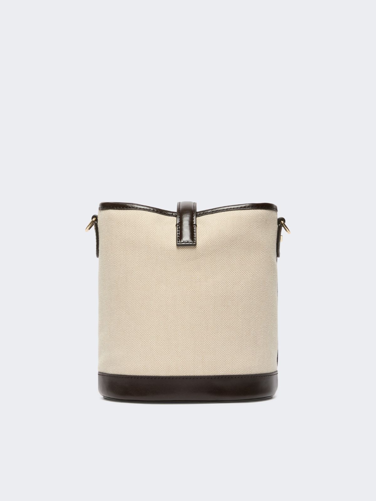 Small canvas and leather bucket bag - BEIGE - Weekend - 3