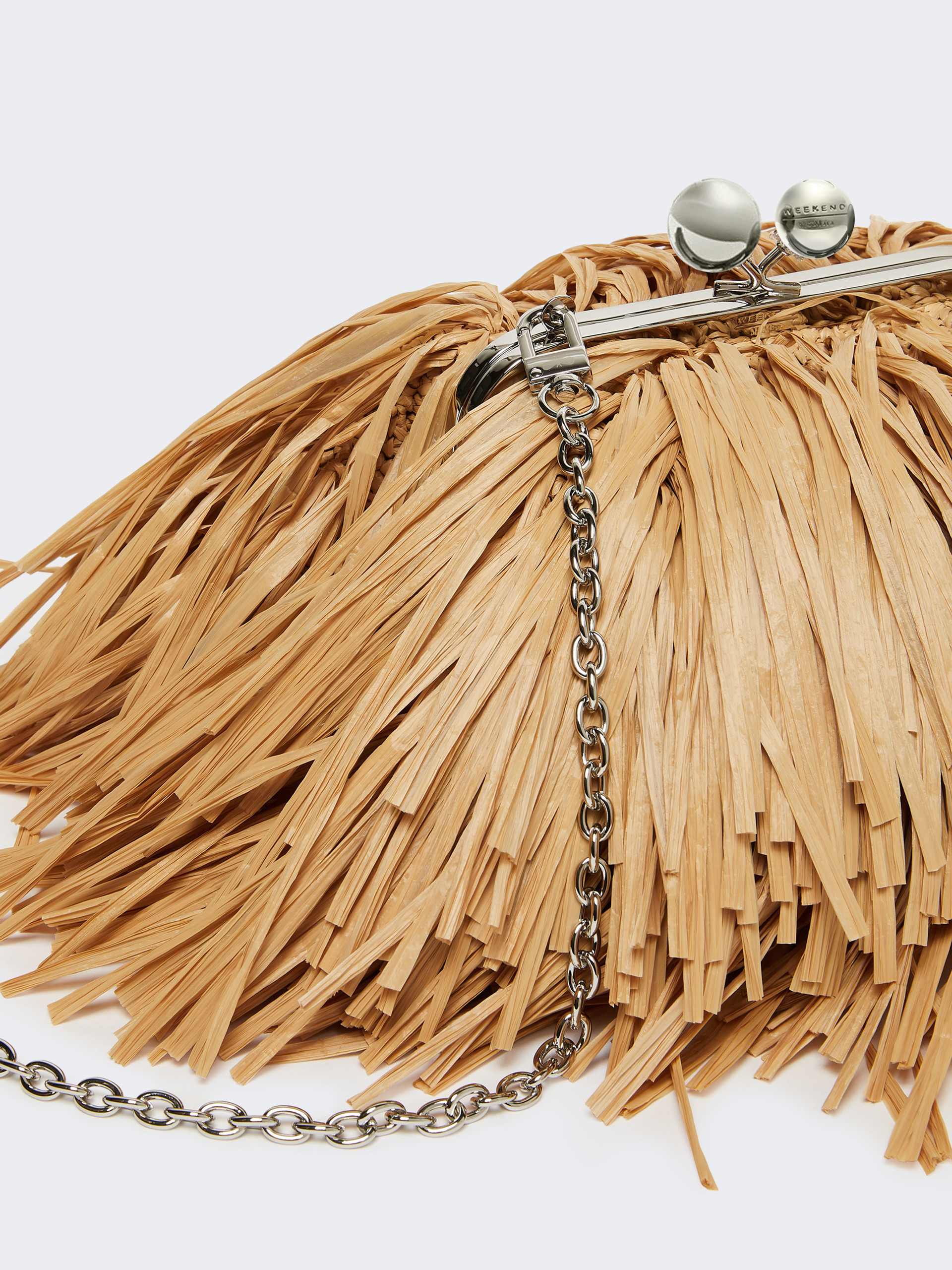 Small Pasticcino Bag with fringes - BEIGE - Weekend Max Mara - 4