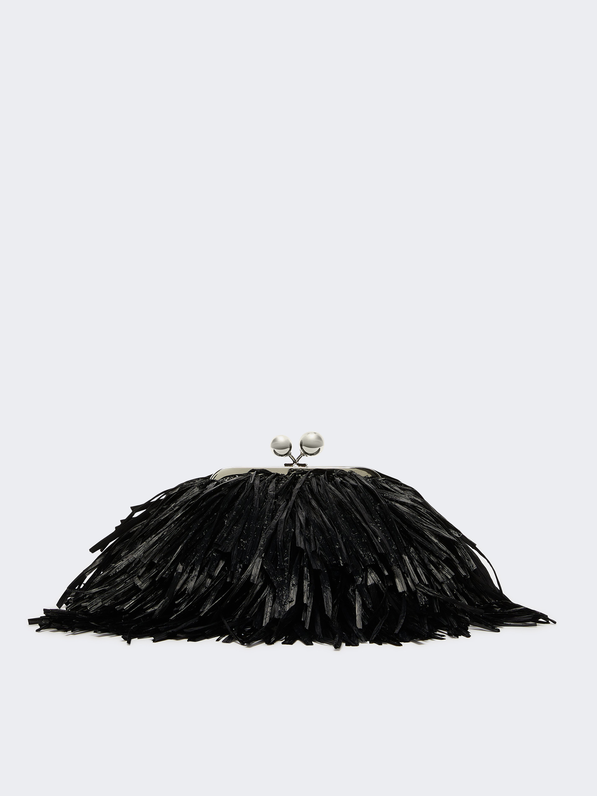 Small Pasticcino Bag with fringes - BLACK - Weekend Max Mara - 3