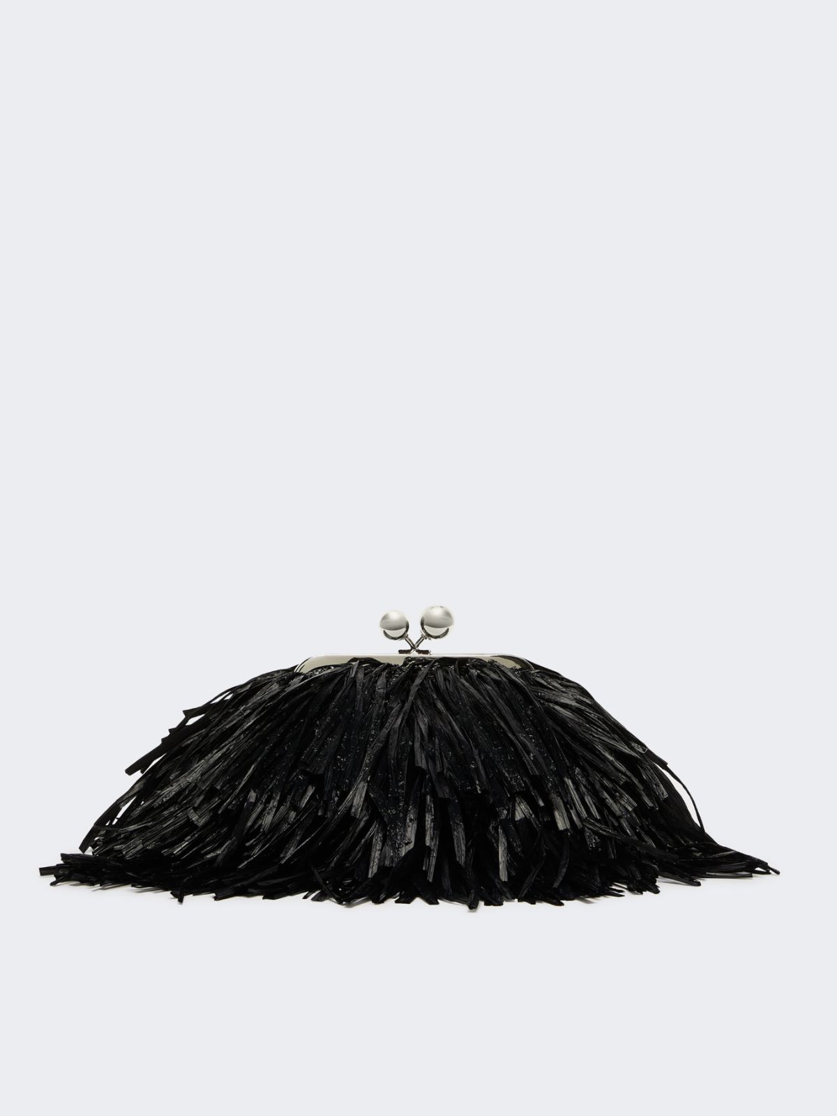 Small Pasticcino Bag with fringes - BLACK - Weekend - 3