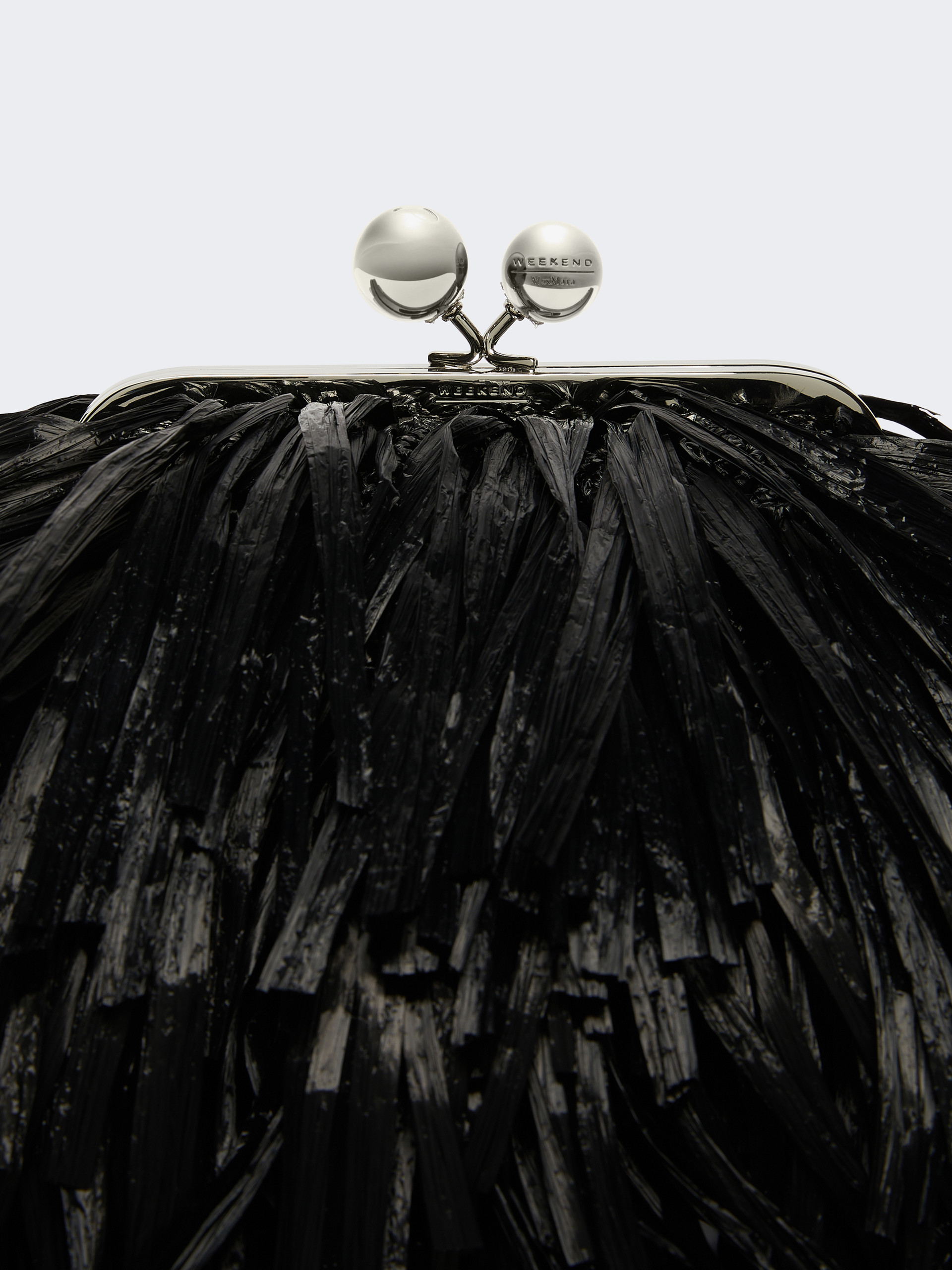 Small Pasticcino Bag with fringes - BLACK - Weekend Max Mara - 5