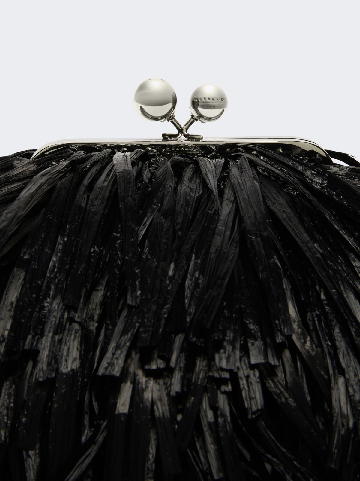 Small Pasticcino Bag with fringes - BLACK - Weekend - 5