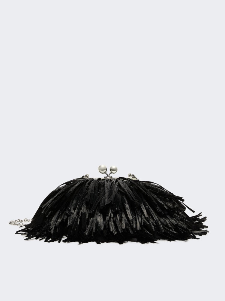 Small Pasticcino Bag with fringes - BLACK - Weekend