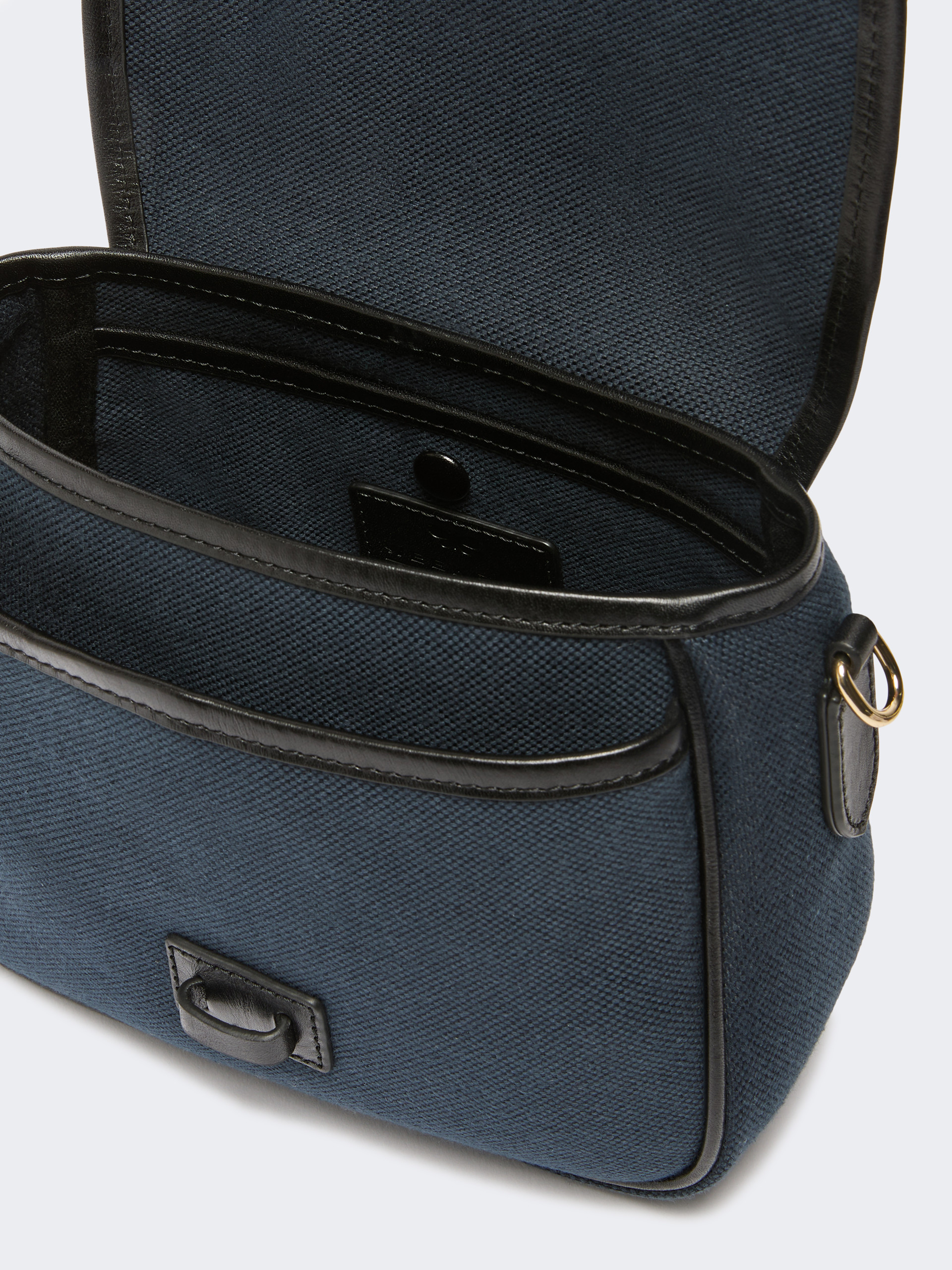 Small canvas and leather crossbody bag - ULTRAMARINE - Weekend Max Mara - 6