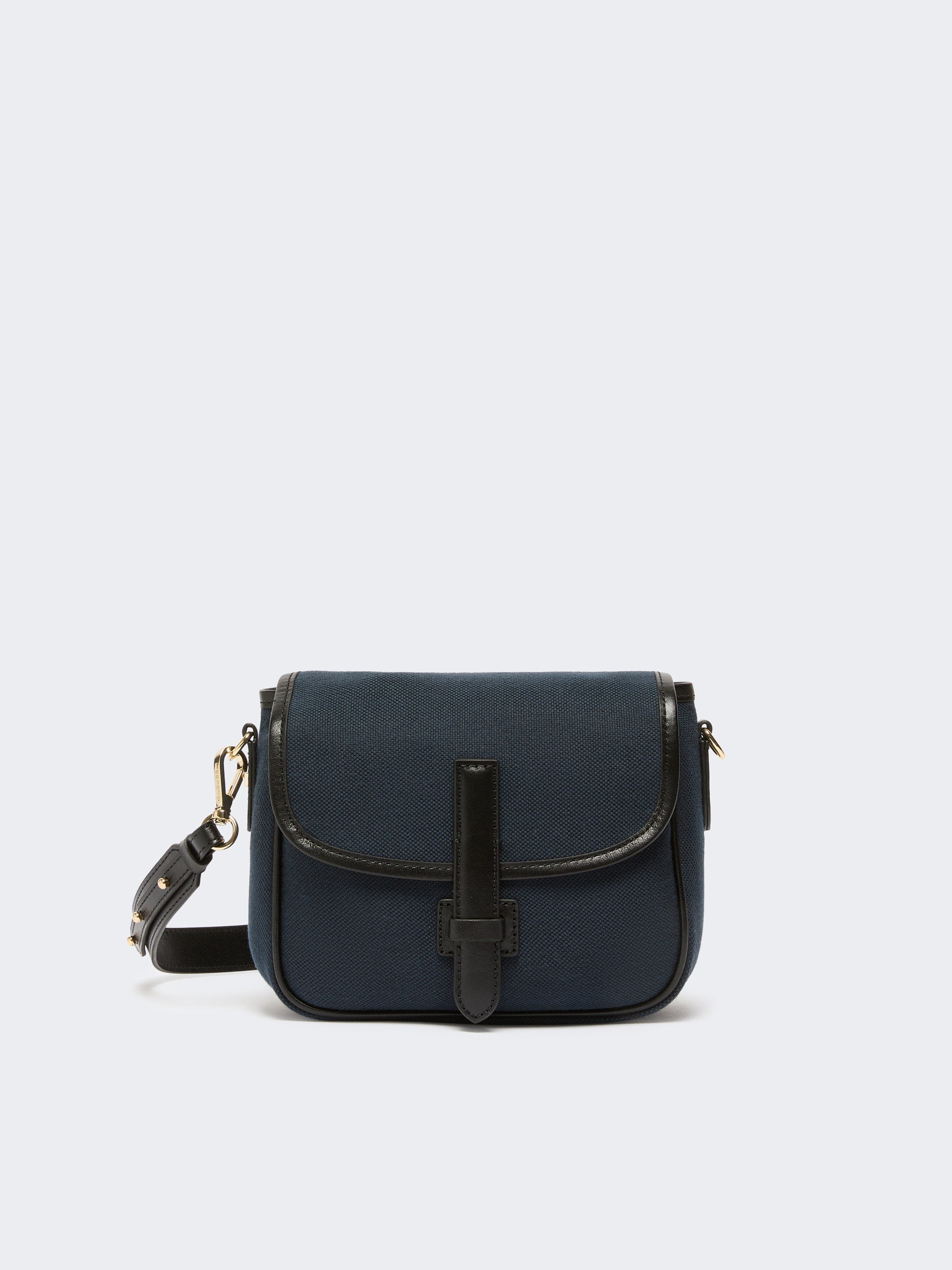 Small canvas and leather crossbody bag - ULTRAMARINE - Weekend Max Mara
