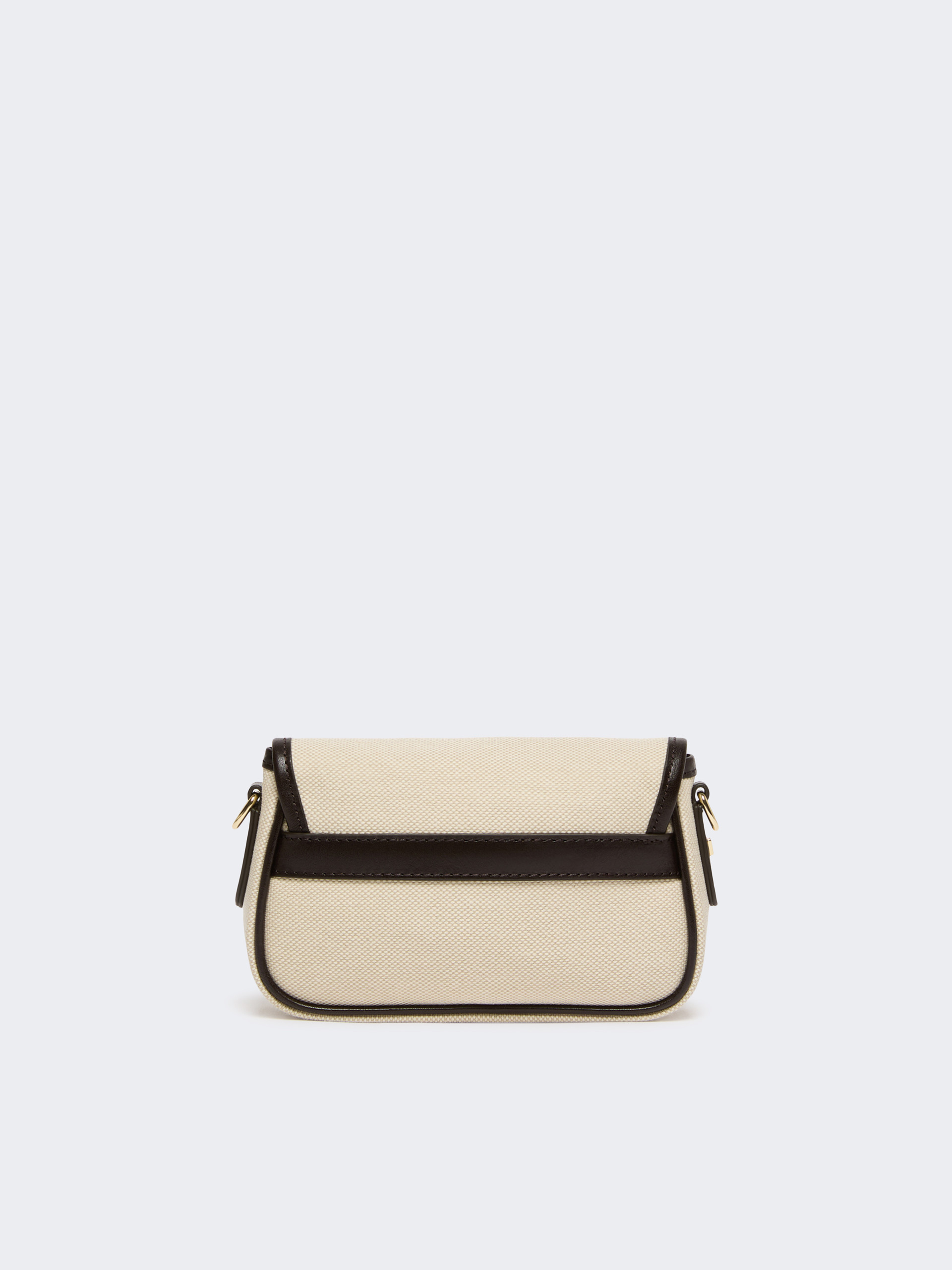 Canvas and leather micro crossbody bag - BEIGE - Weekend Max Mara - 3