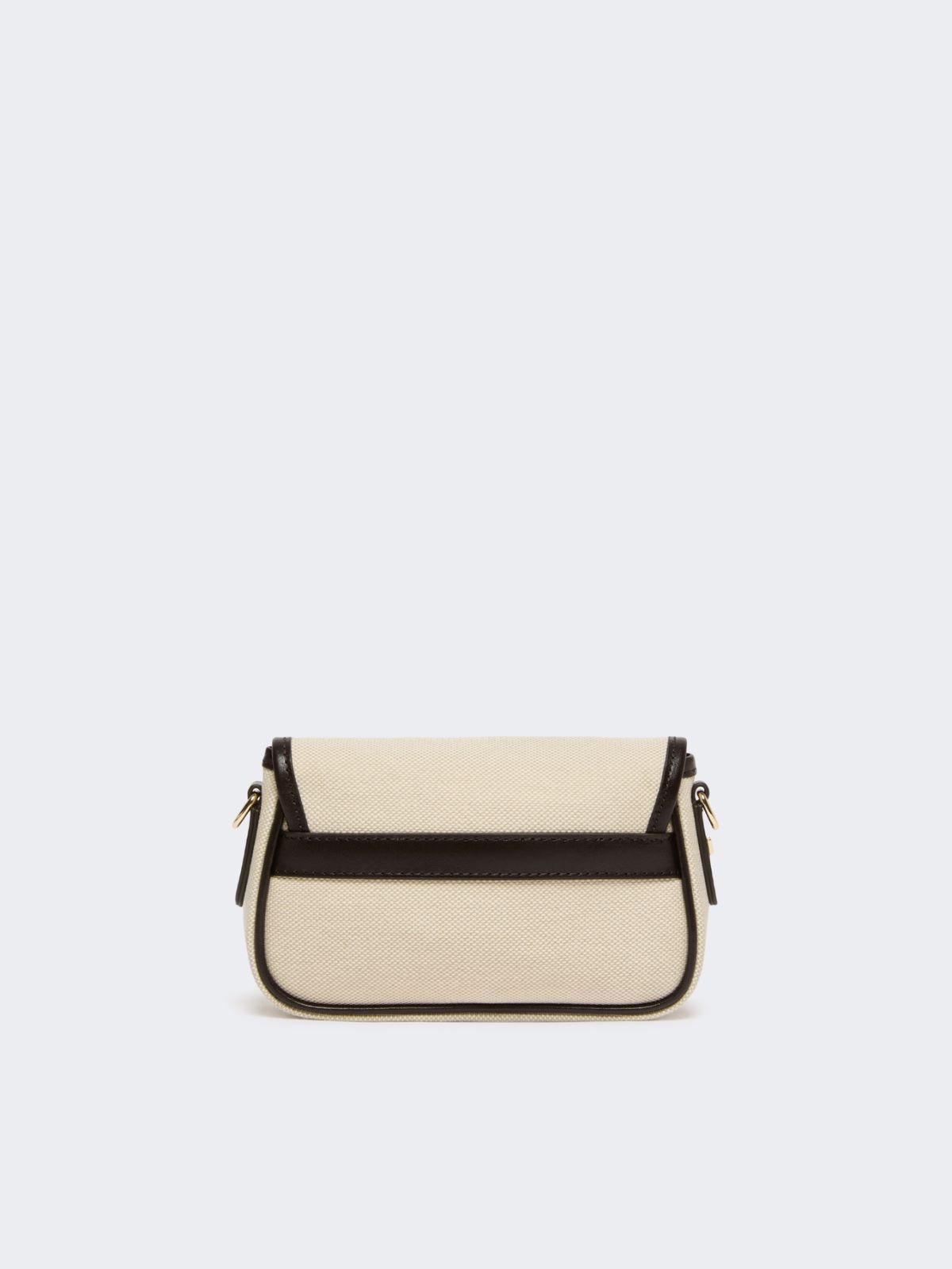 Canvas and leather micro crossbody bag - BEIGE - Weekend - 3