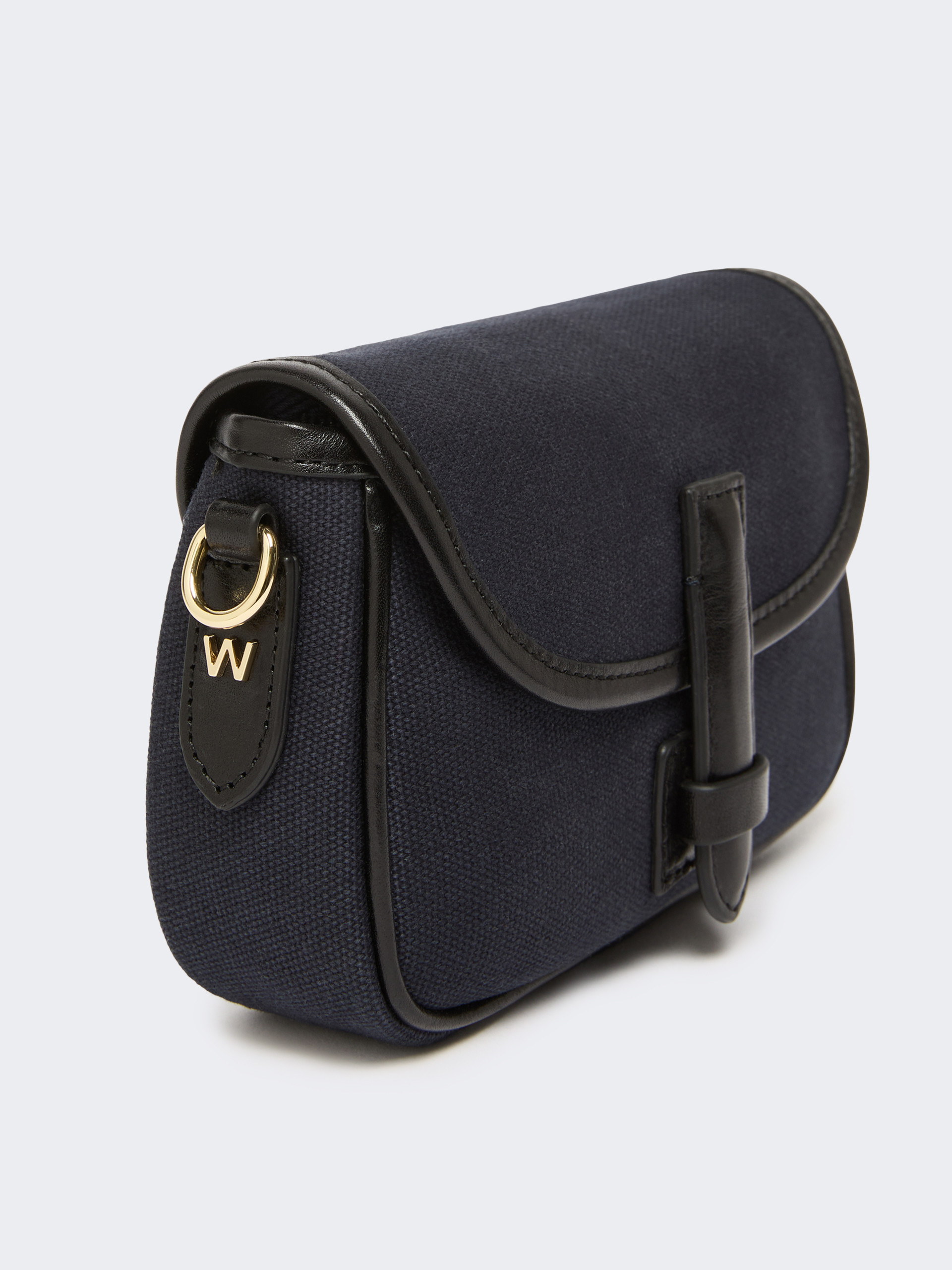 Borsa a tracolla micro in canvas e pelle - Weekend Max Mara - 6