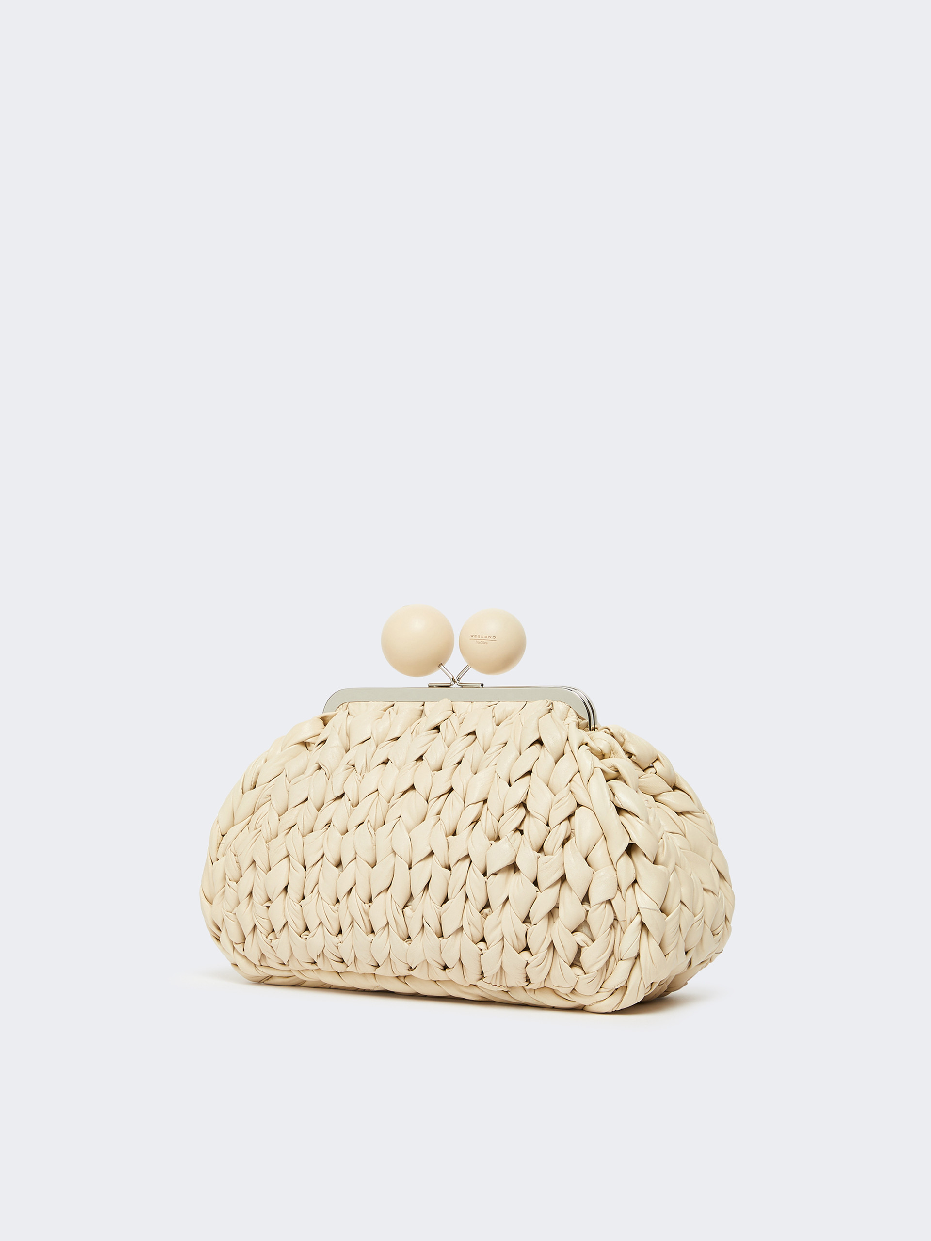 Medium nappa leather tricot Pasticcino Bag - IVORY - Weekend Max Mara - 2