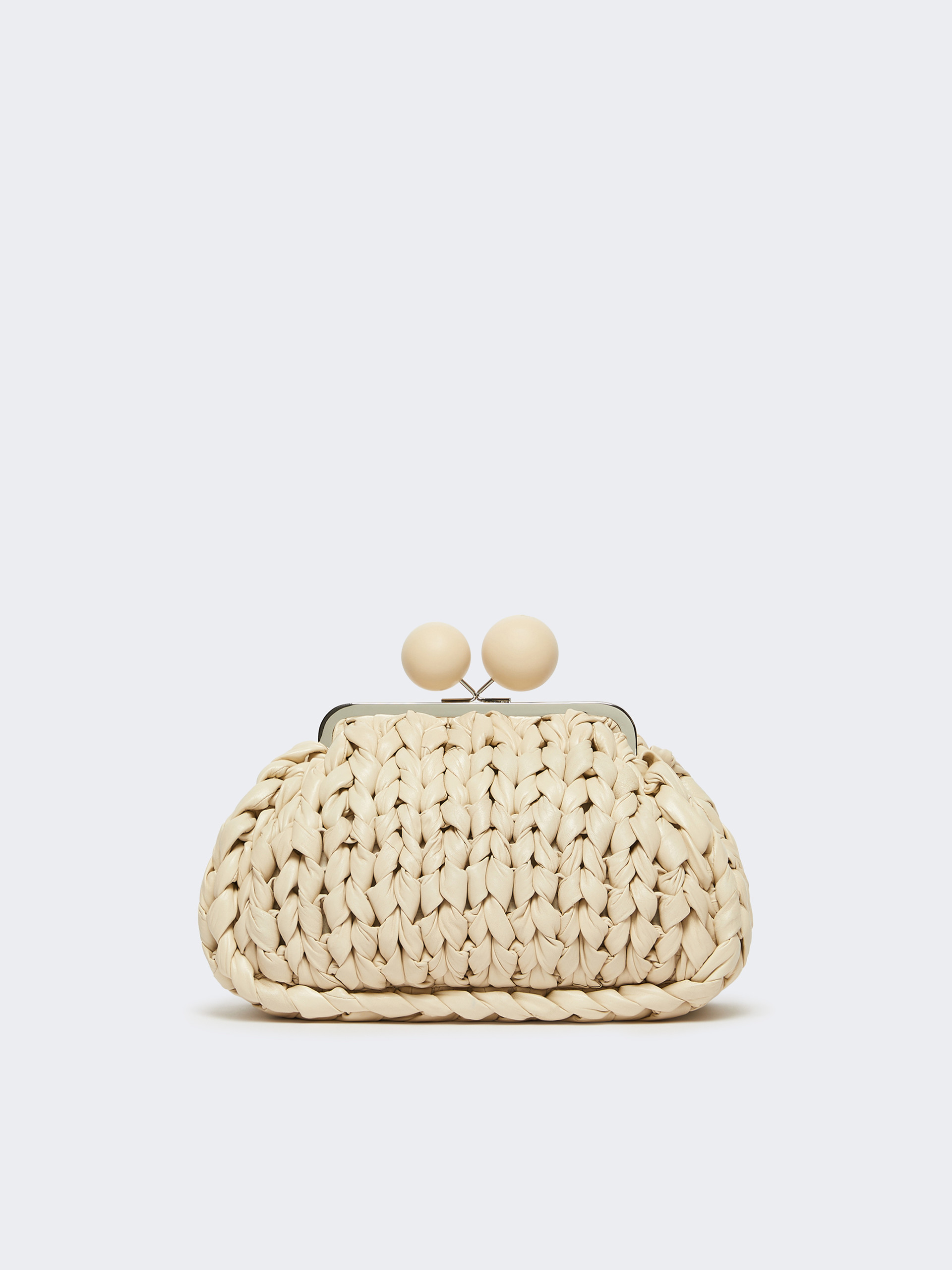 Medium nappa leather tricot Pasticcino Bag - IVORY - Weekend Max Mara - 3