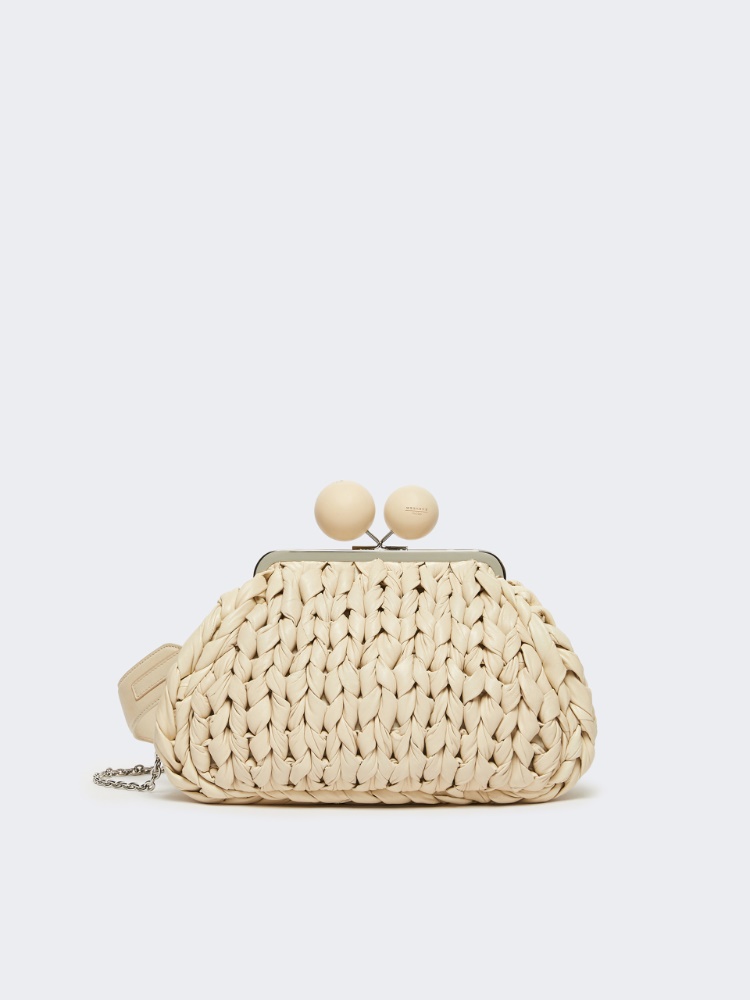 Medium nappa leather tricot Pasticcino Bag - IVORY - Weekend