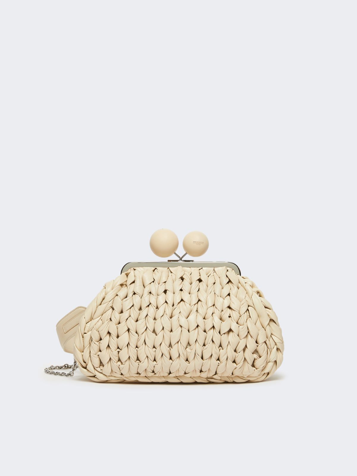 Medium nappa leather tricot Pasticcino Bag - IVORY - Weekend