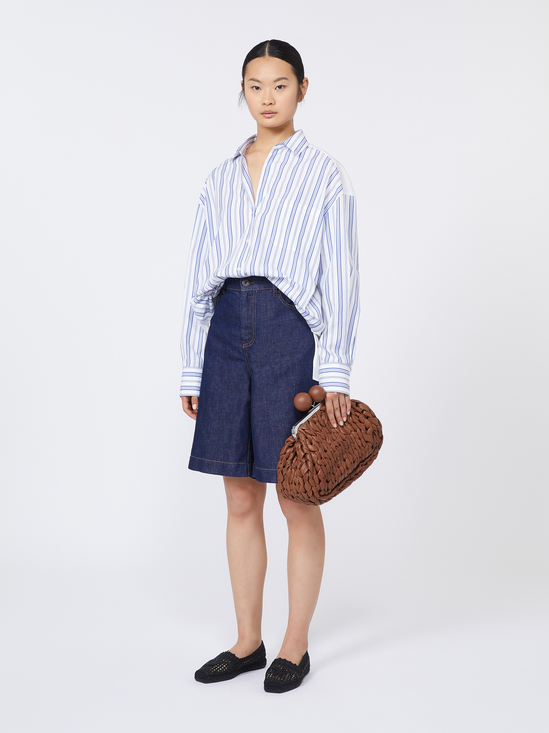 Medium nappa leather tricot Pasticcino Bag - TOBACCO - Weekend Max Mara - 8