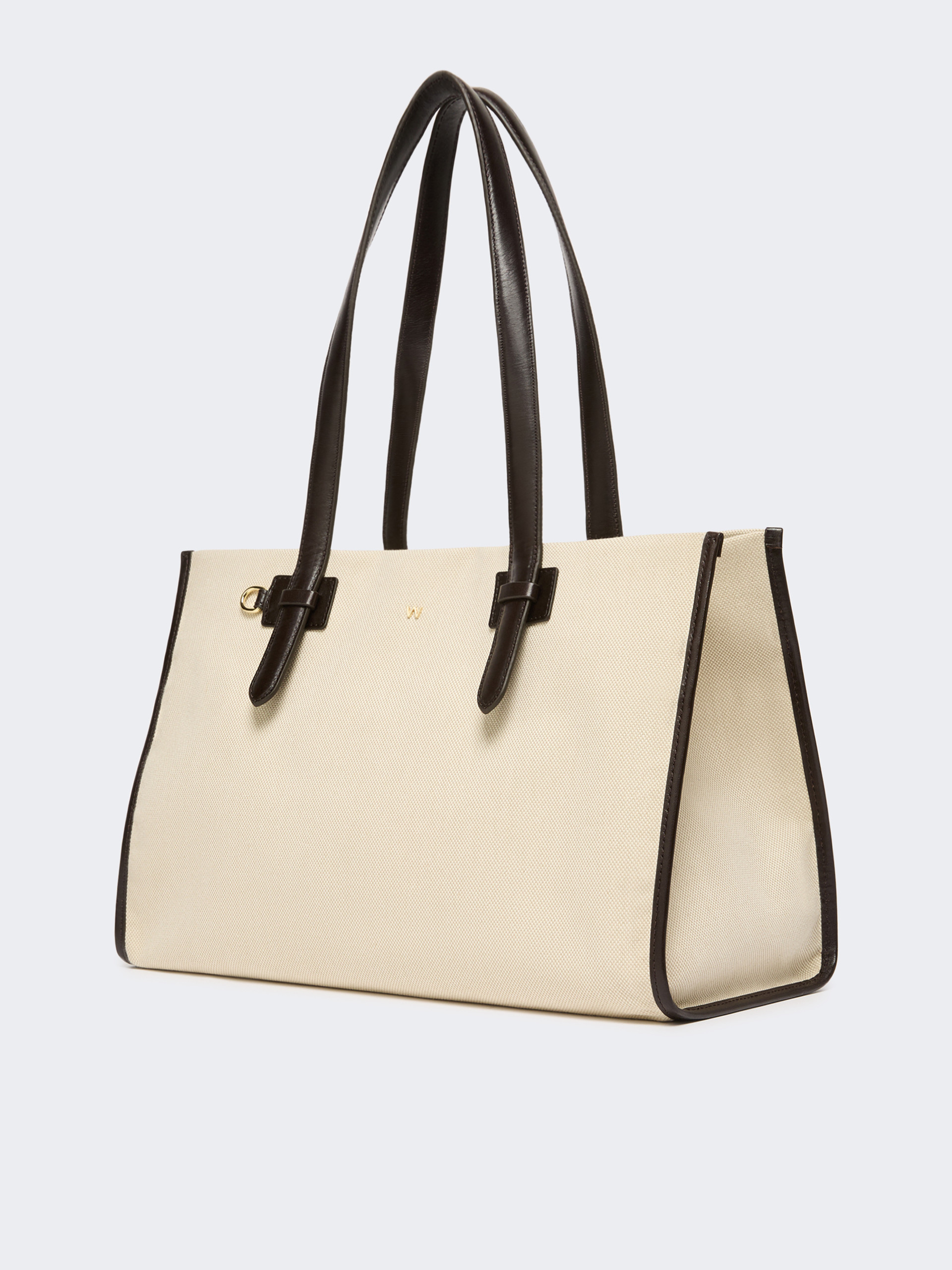 Canvas and leather shopping tote - BEIGE - Weekend Max Mara - 2