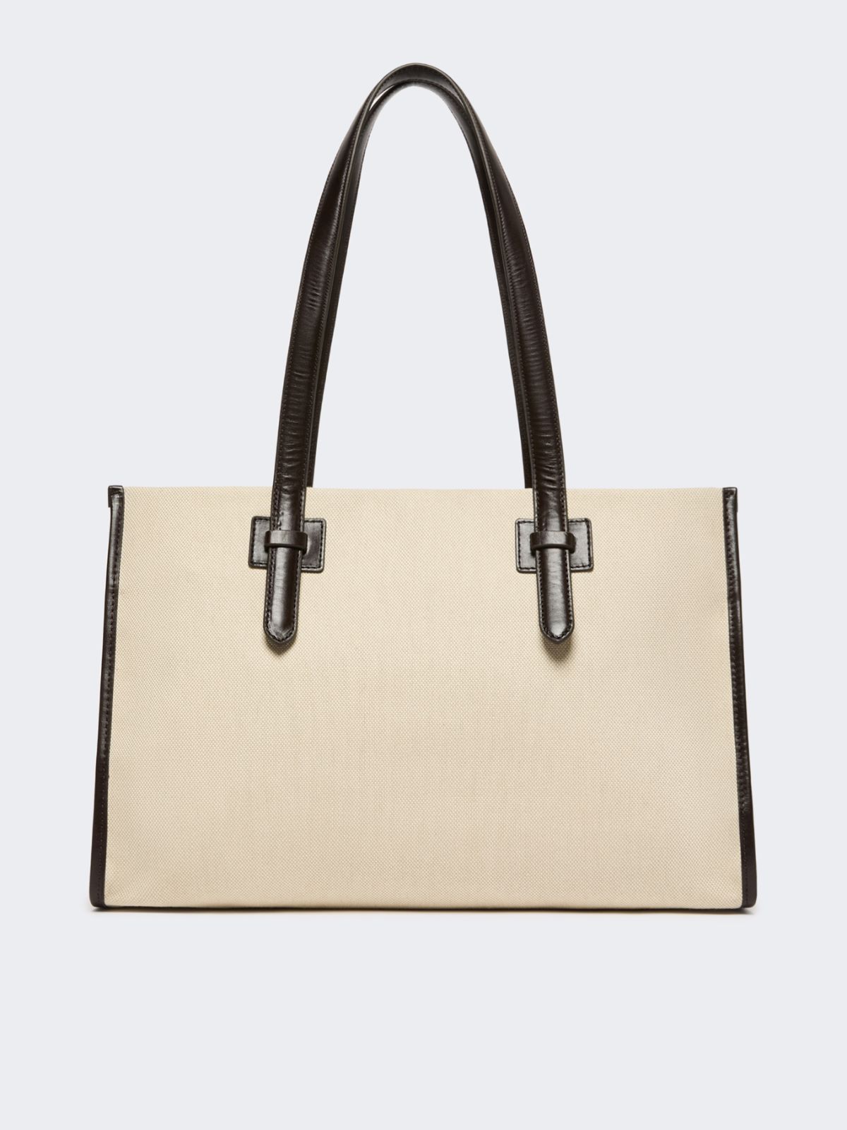 Canvas and leather shopping tote - BEIGE - Weekend - 3