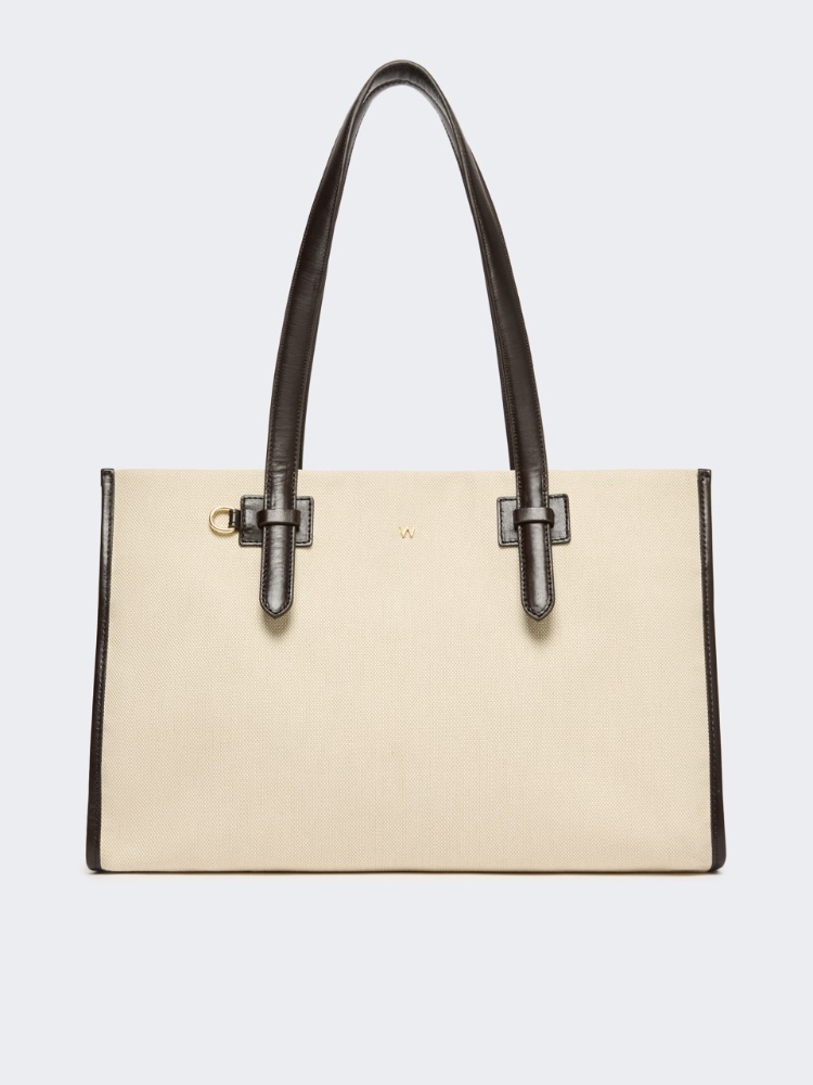 Canvas and leather shopping tote - Weekend