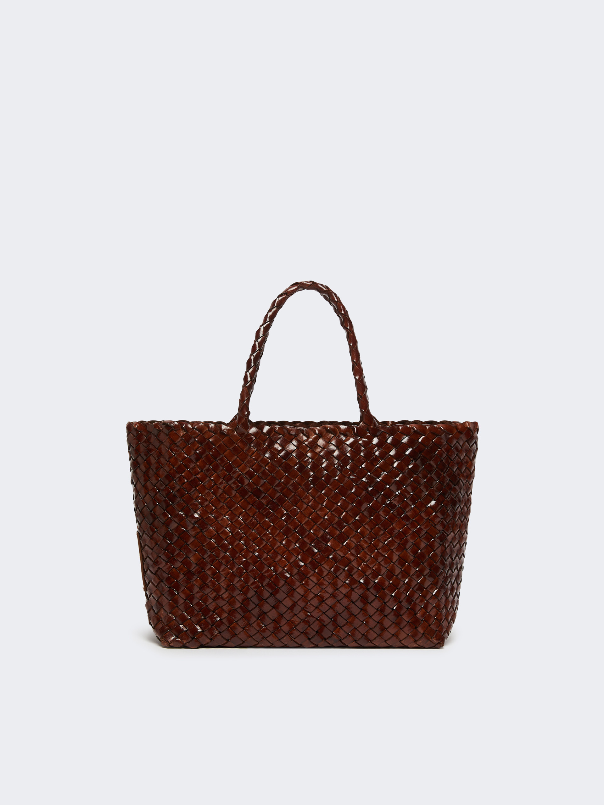 Woven leather bag - TOBACCO - Weekend Max Mara - 3