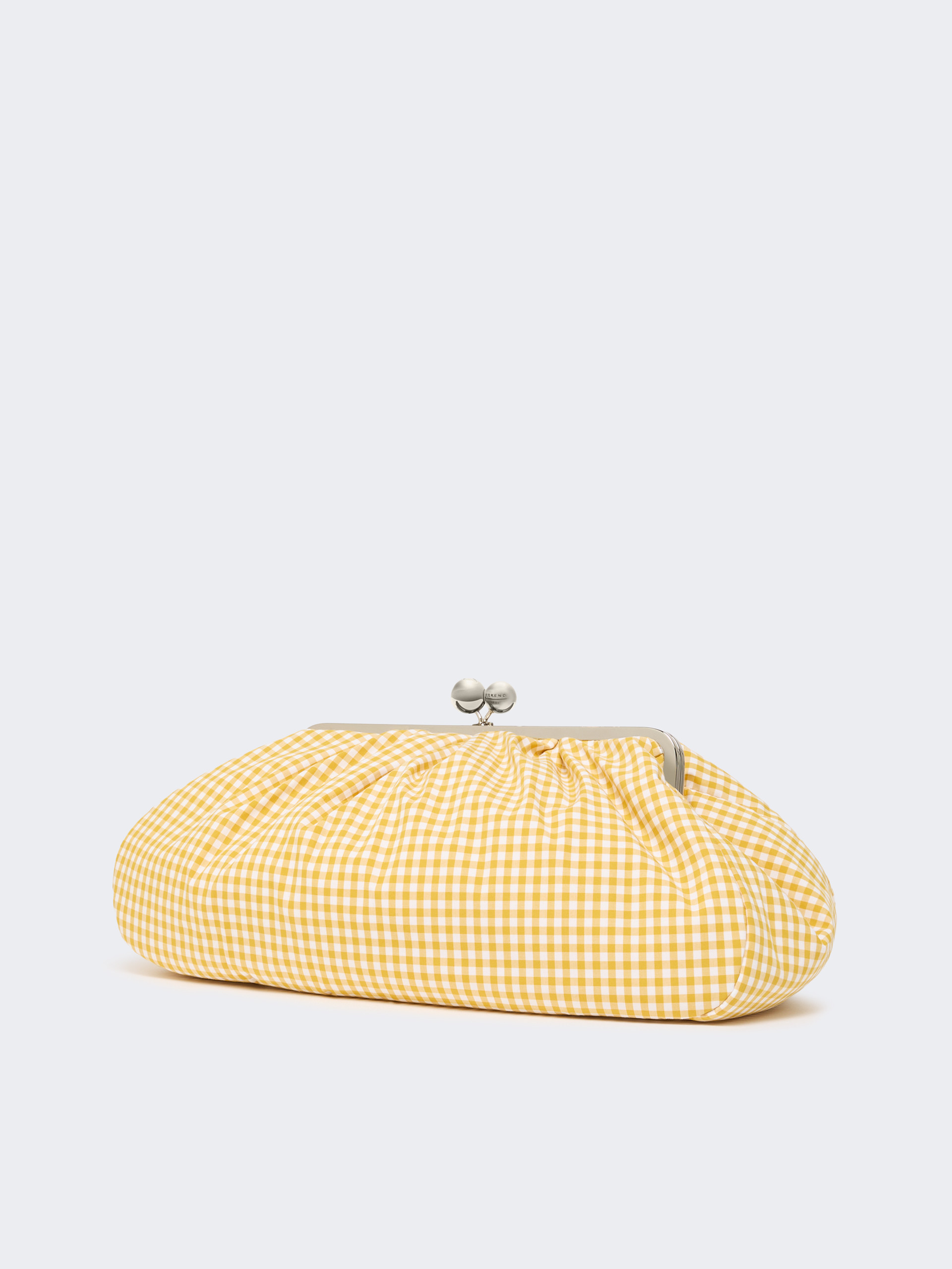 Large gingham cotton Pasticcino Bag - YELLOW - Weekend Max Mara - 2