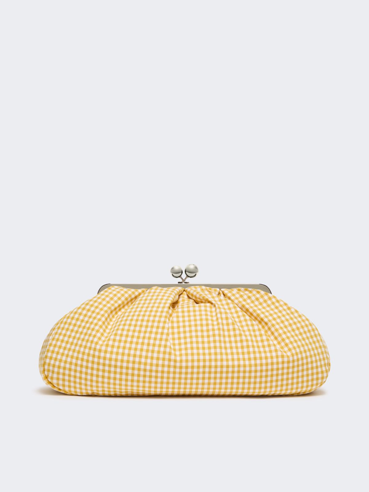 Large gingham cotton Pasticcino Bag - YELLOW - Weekend - 3