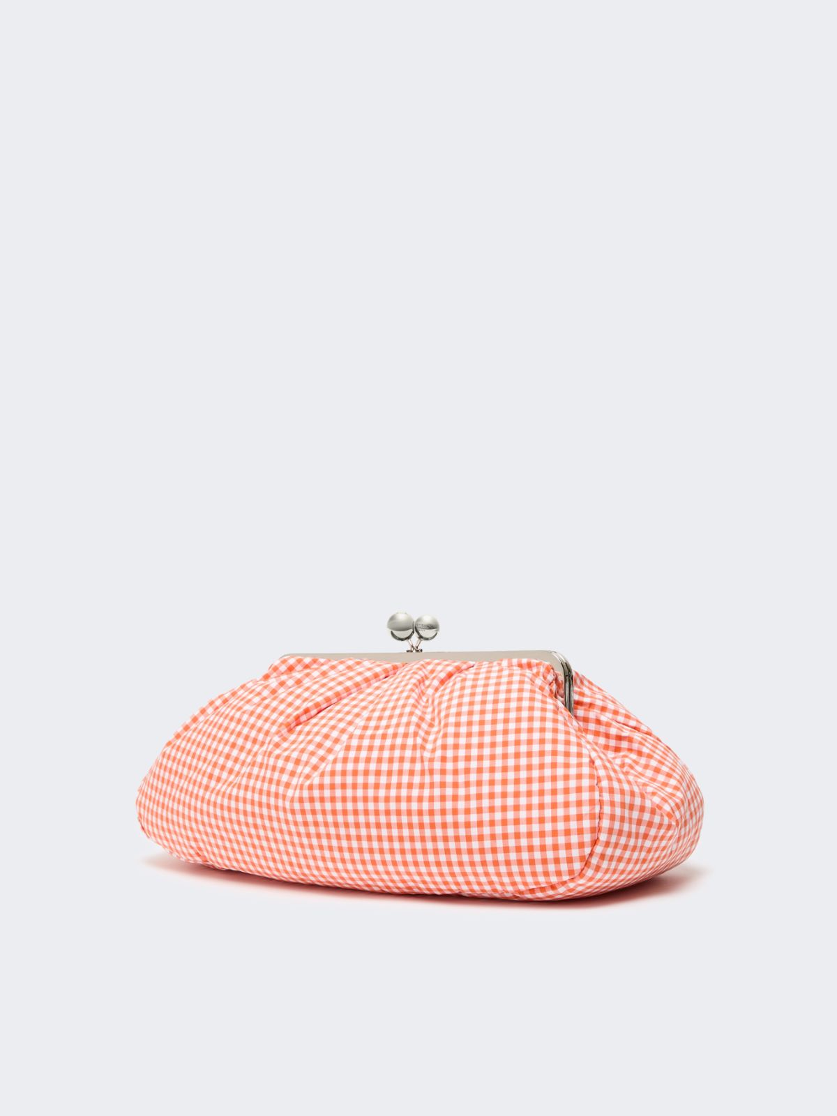 Large gingham cotton Pasticcino Bag - ORANGE - Weekend - 2