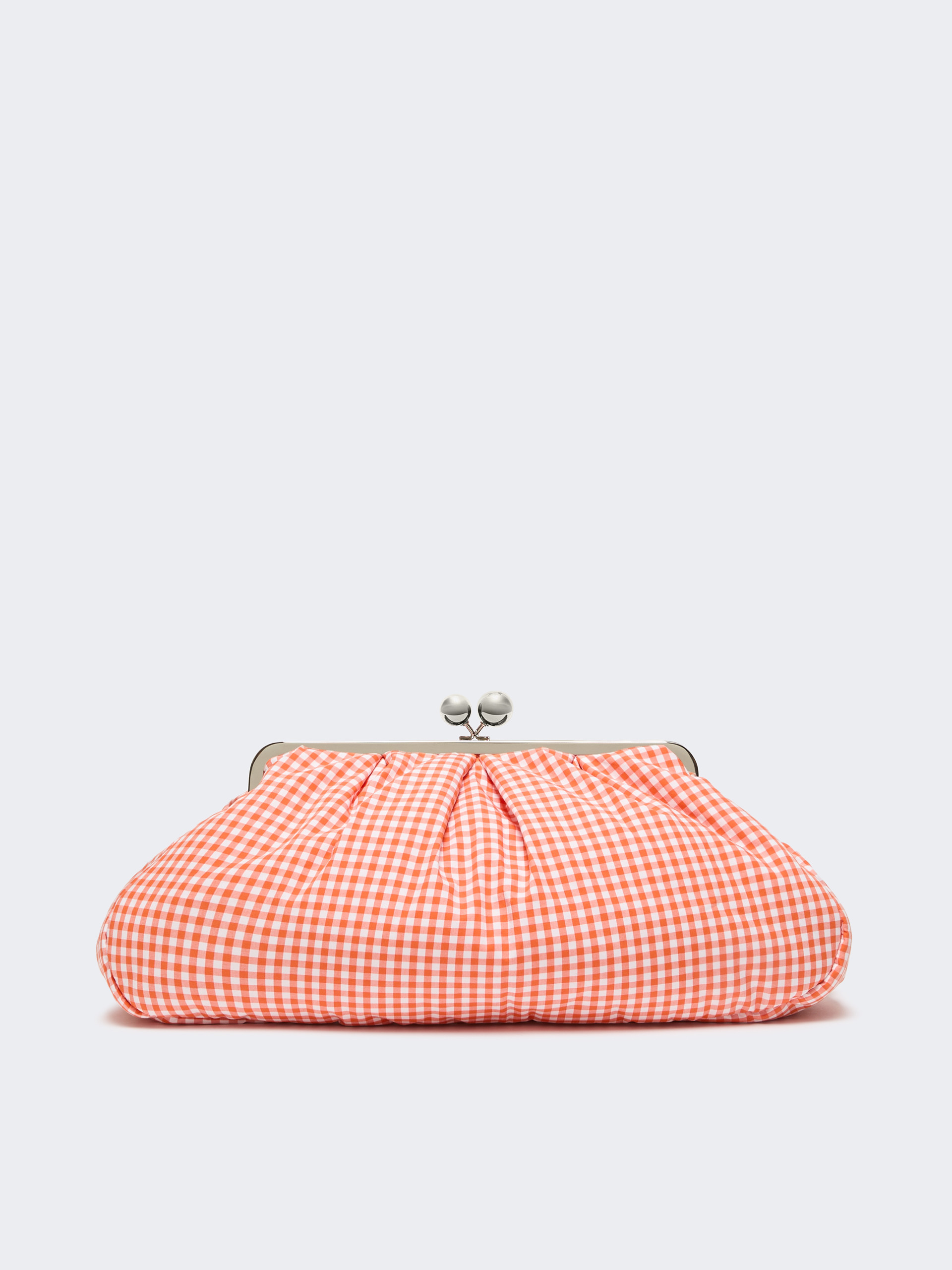 Large gingham cotton Pasticcino Bag - ORANGE - Weekend Max Mara - 3