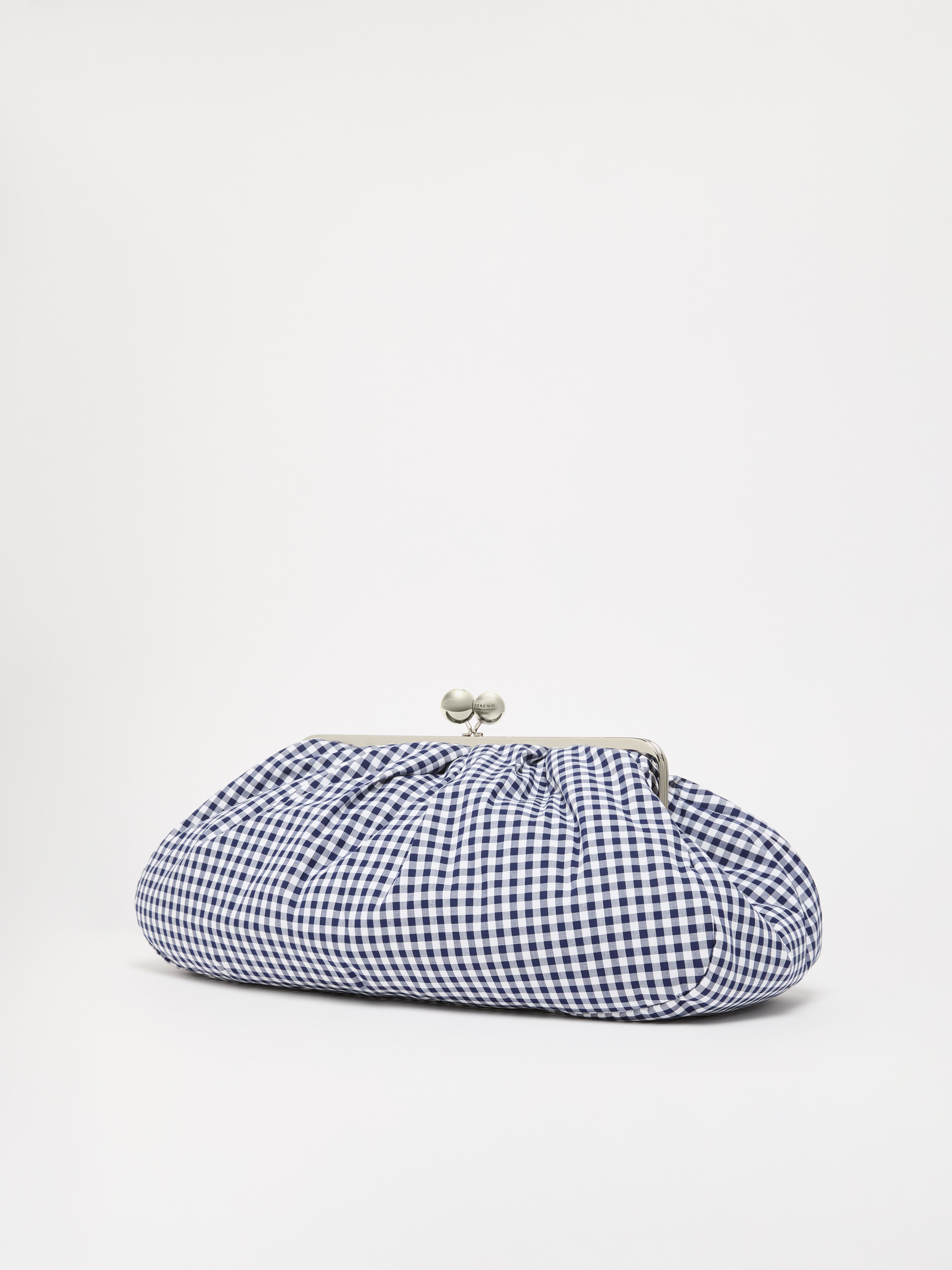 Large gingham cotton Pasticcino Bag - ULTRAMARINE - Weekend Max Mara - 2