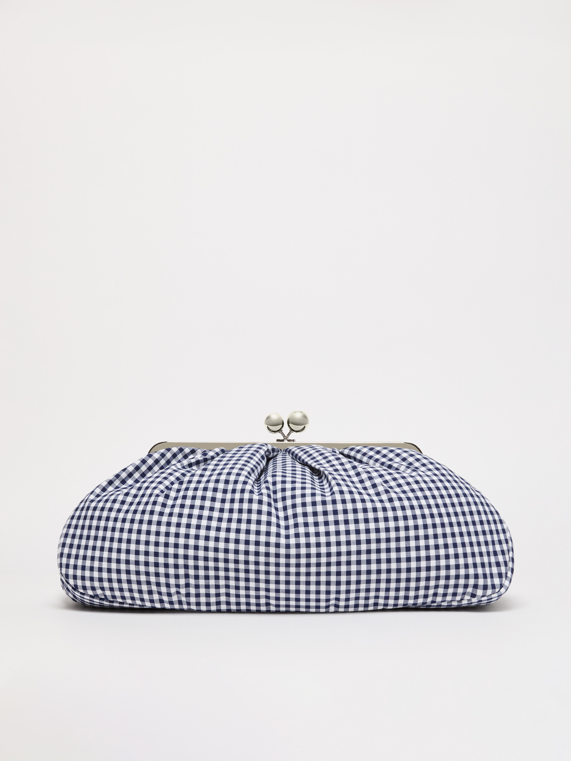 Large gingham cotton Pasticcino Bag - ULTRAMARINE - Weekend Max Mara - 3