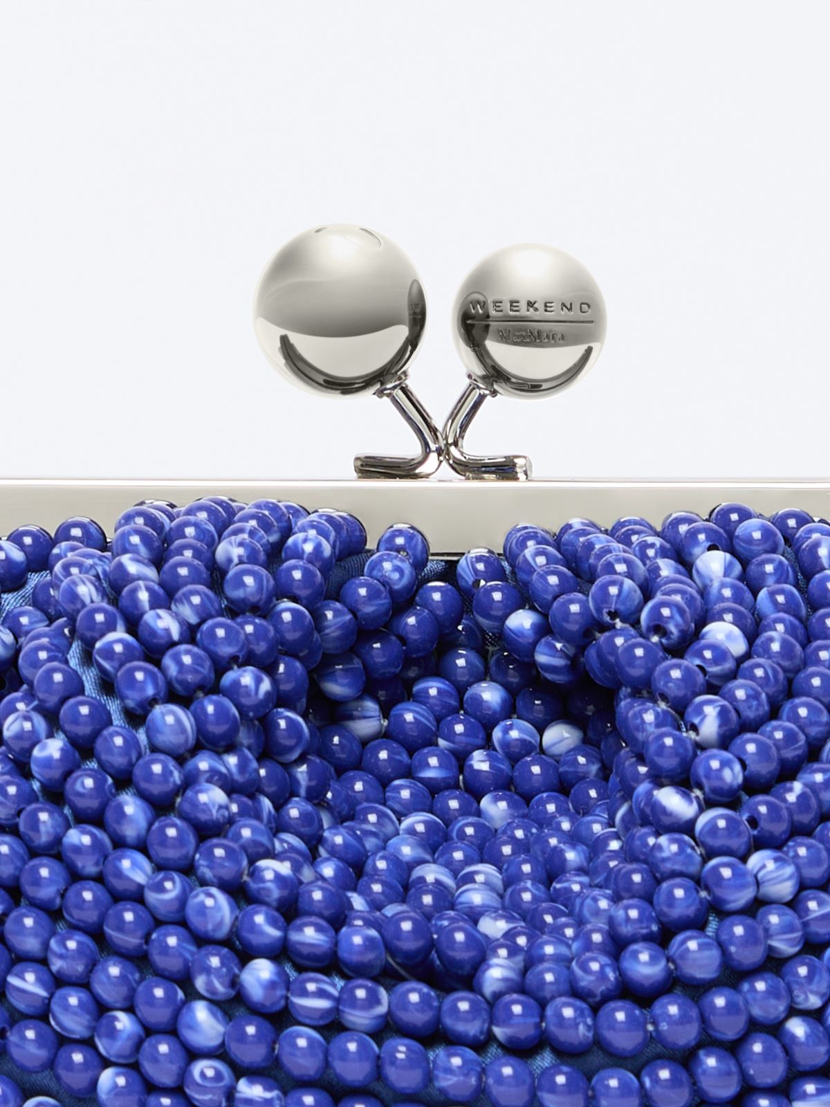 Small Pasticcino Bag with embroidered resin pearls - MIDNIGHTBLUE - Weekend - 5