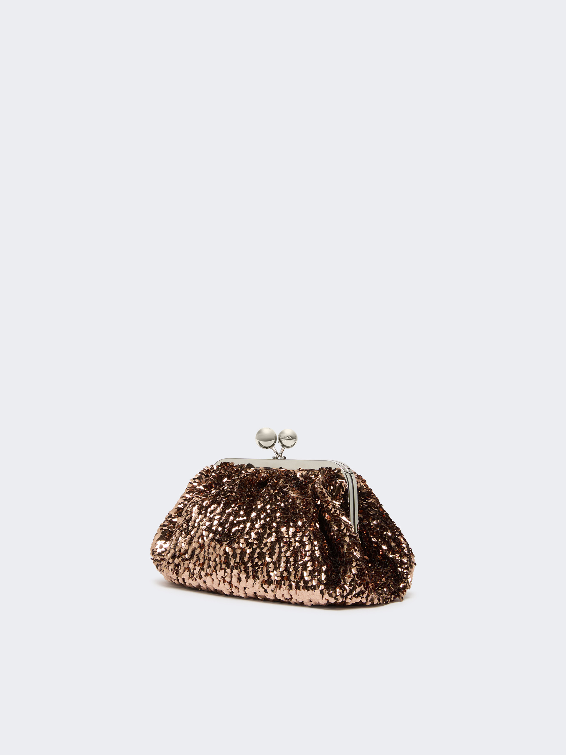 Sequin-adorned small satin Pasticcino Bag - PINK - Weekend Max Mara - 2